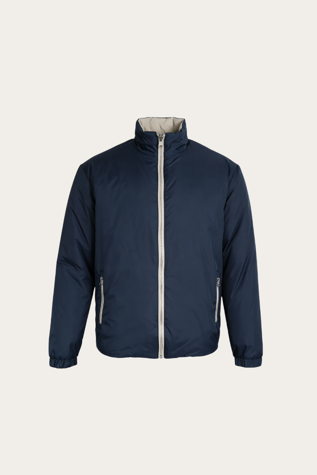 Blauer Windbreaker