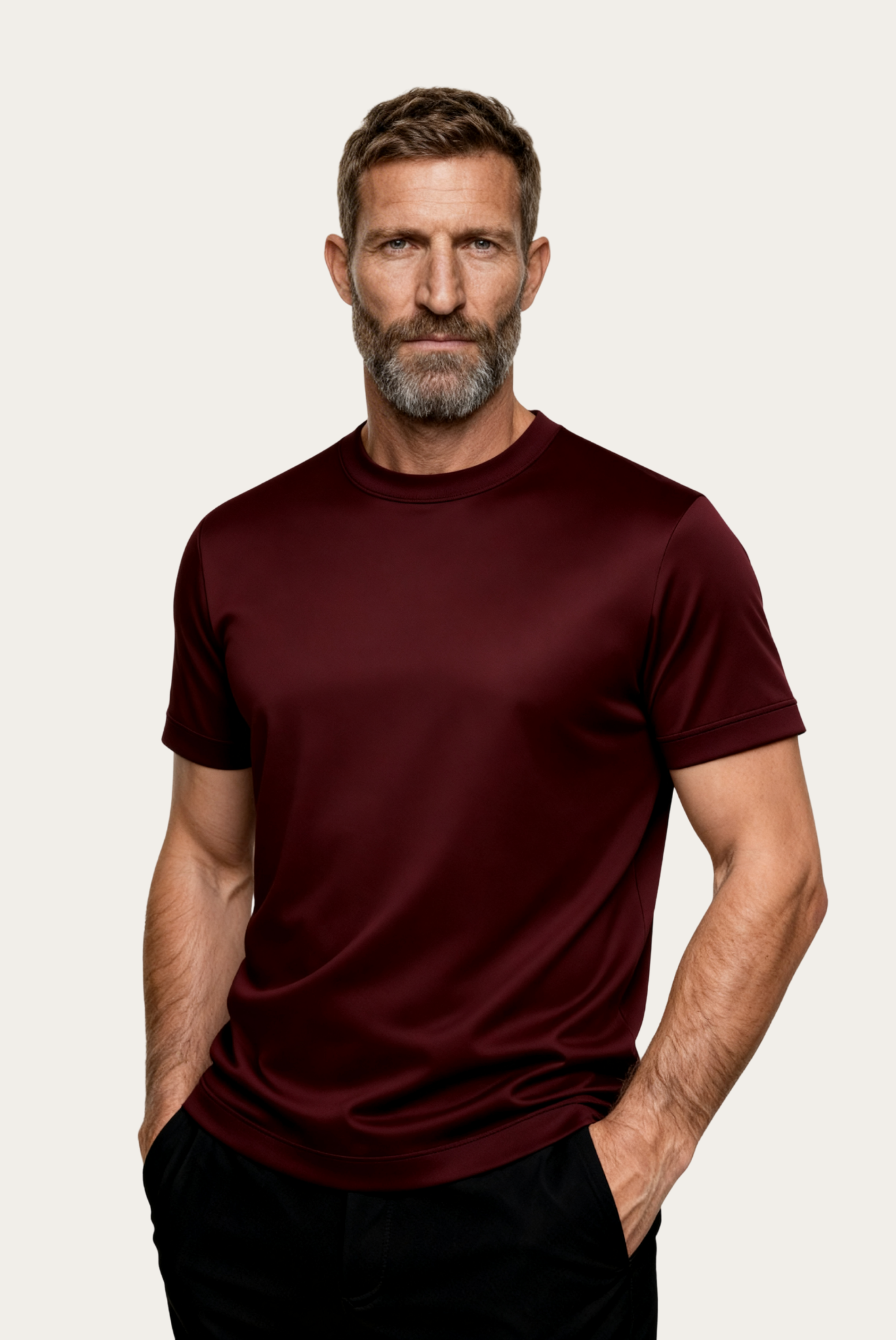 インペリアル T シャツ ボルドーレッド