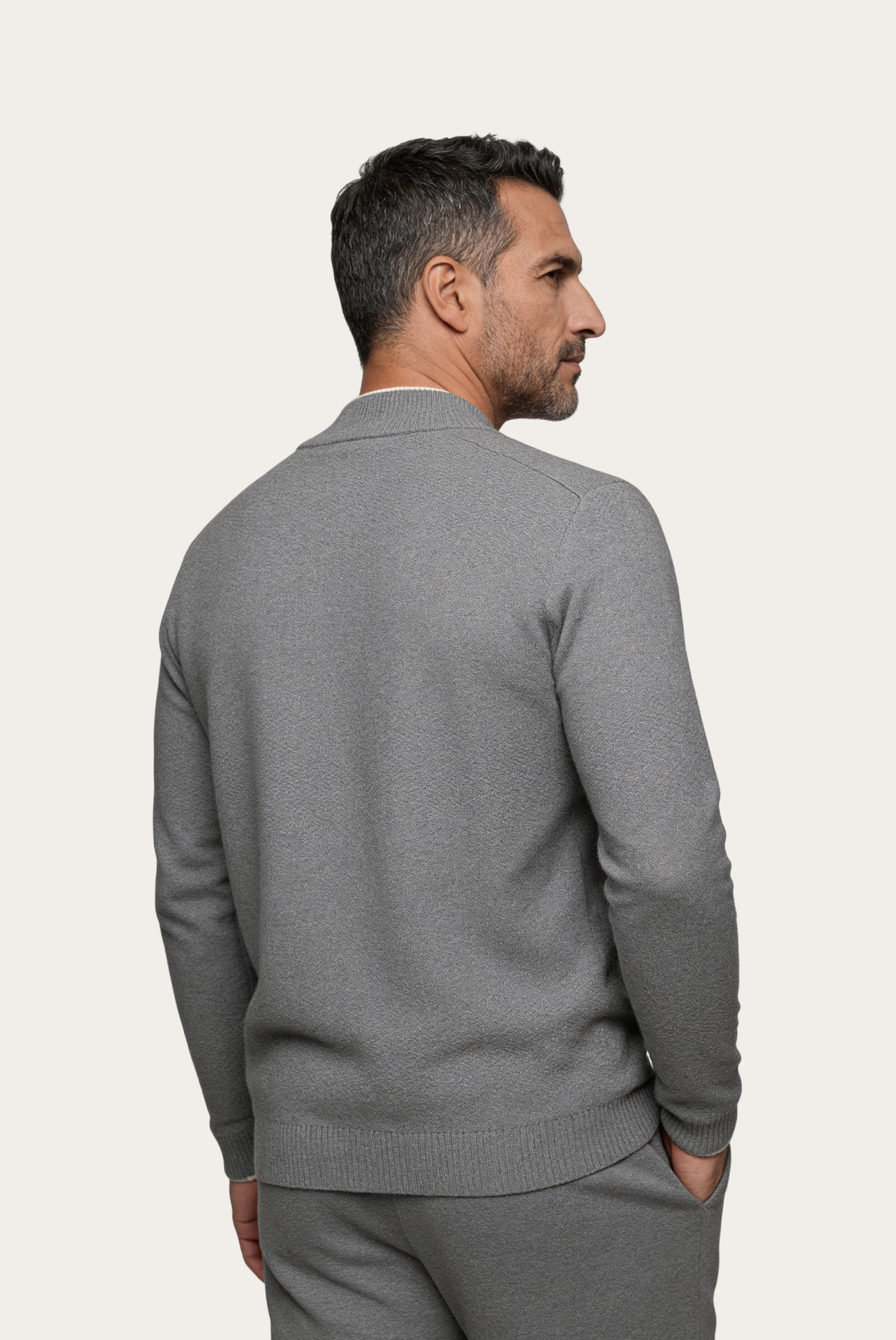 Graues Merino-Nocturne-Set