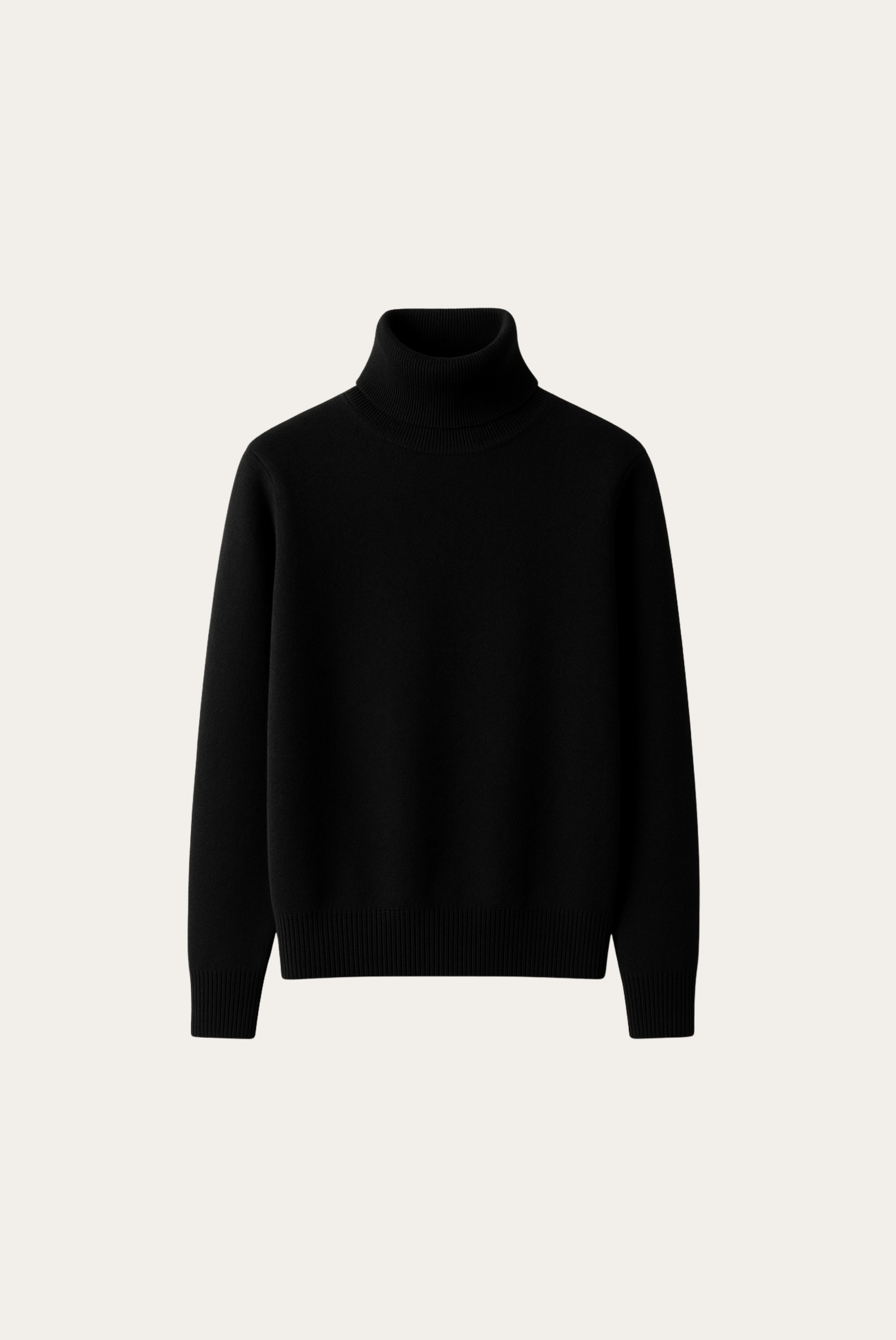 Black Cashmere Turtleneck