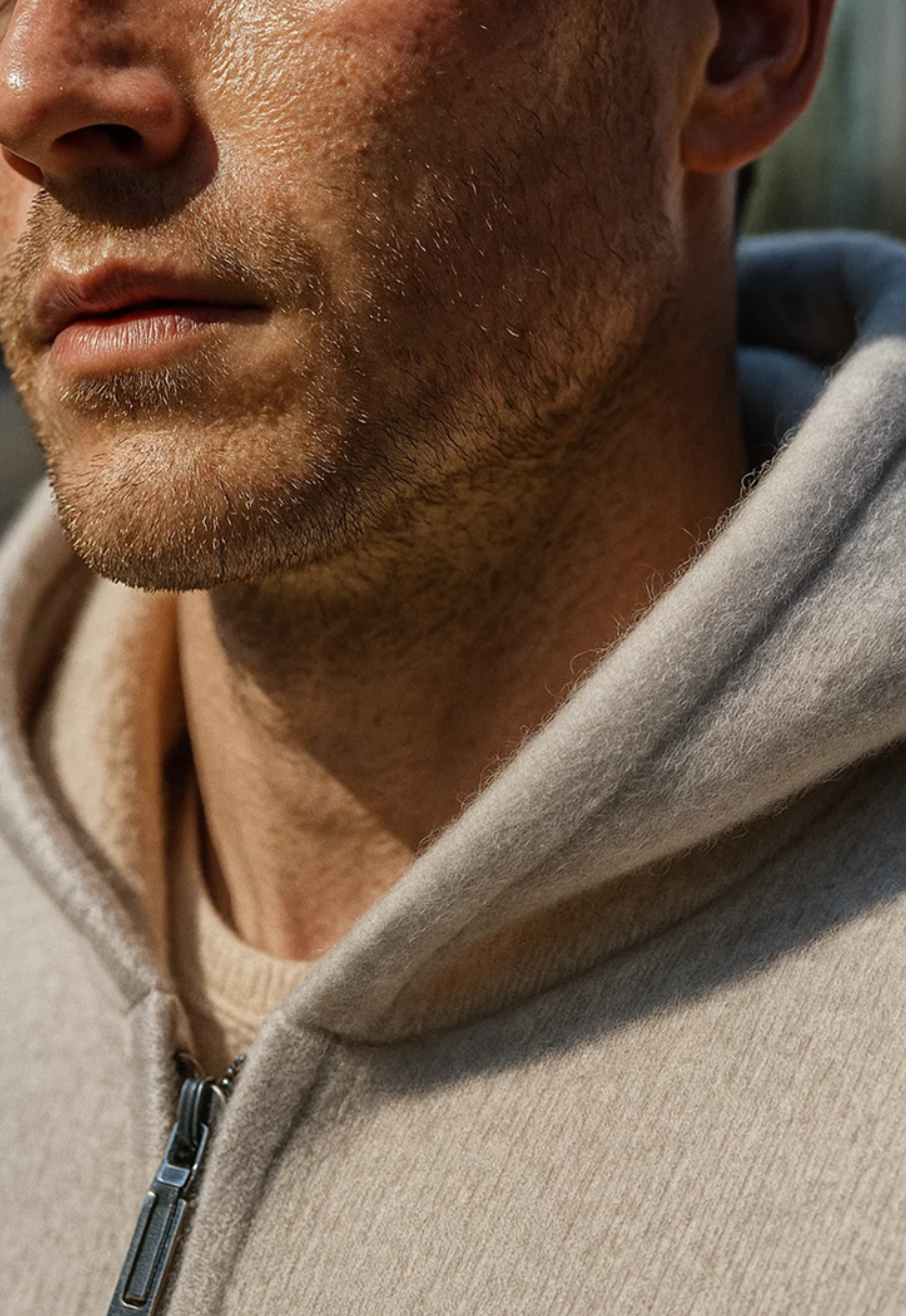 Silver Grey Cashmere Drape Cardigan