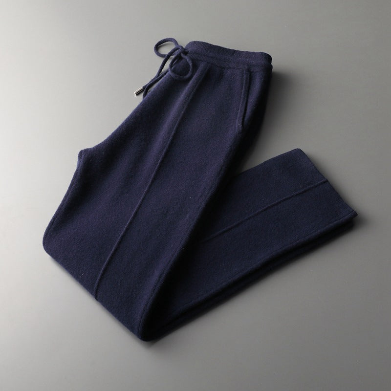 Navy Blue Donati Merino Wool Lounge