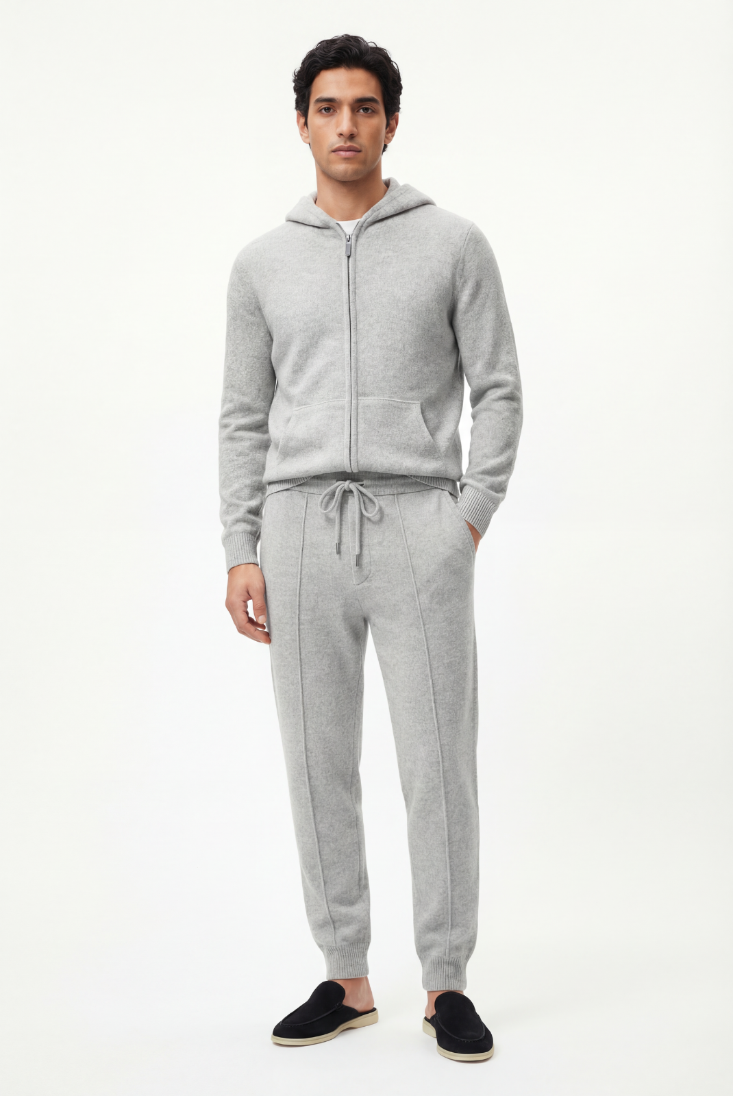 Light Grey Donati Wool Lounge