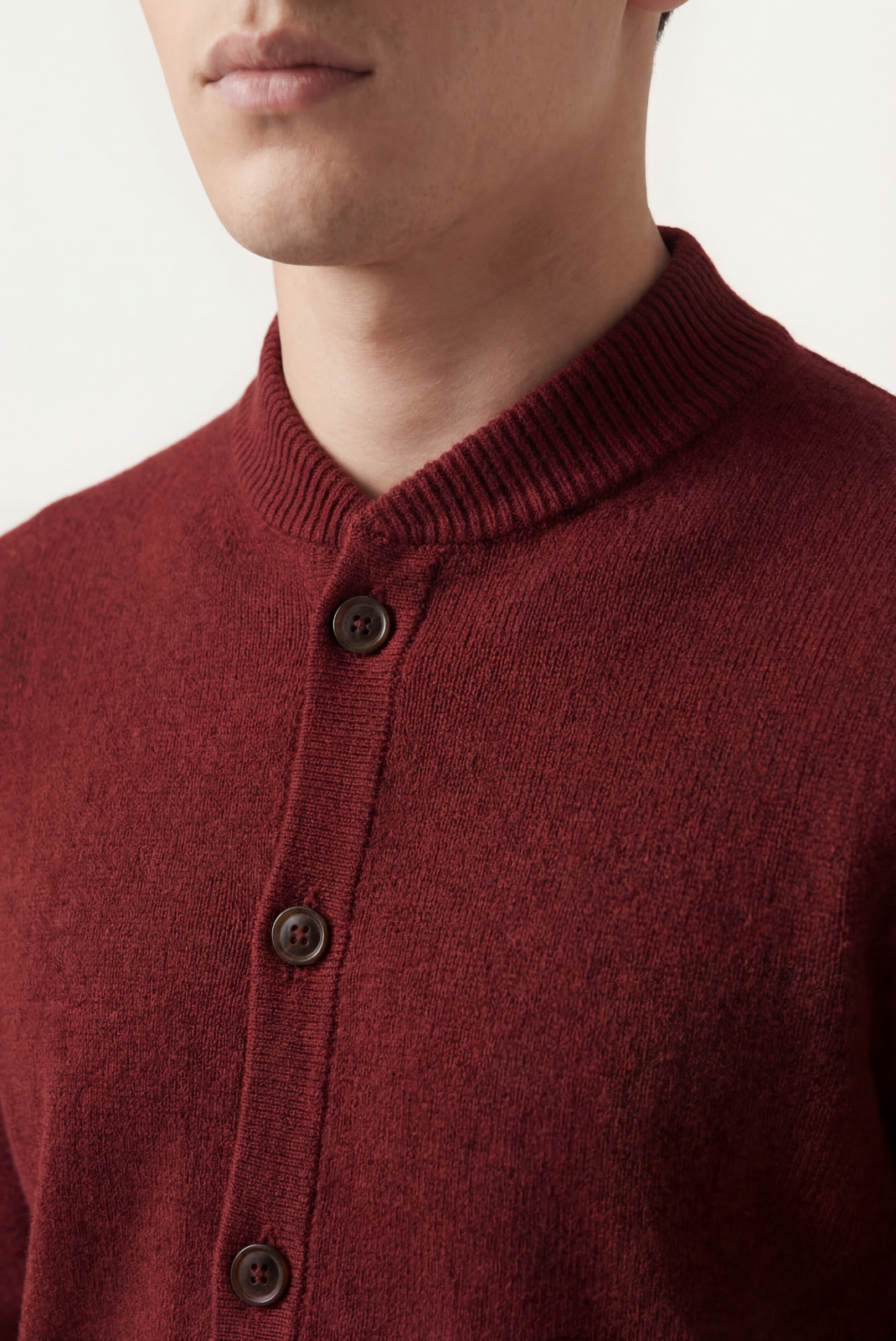 Red Cashmere Cardigan