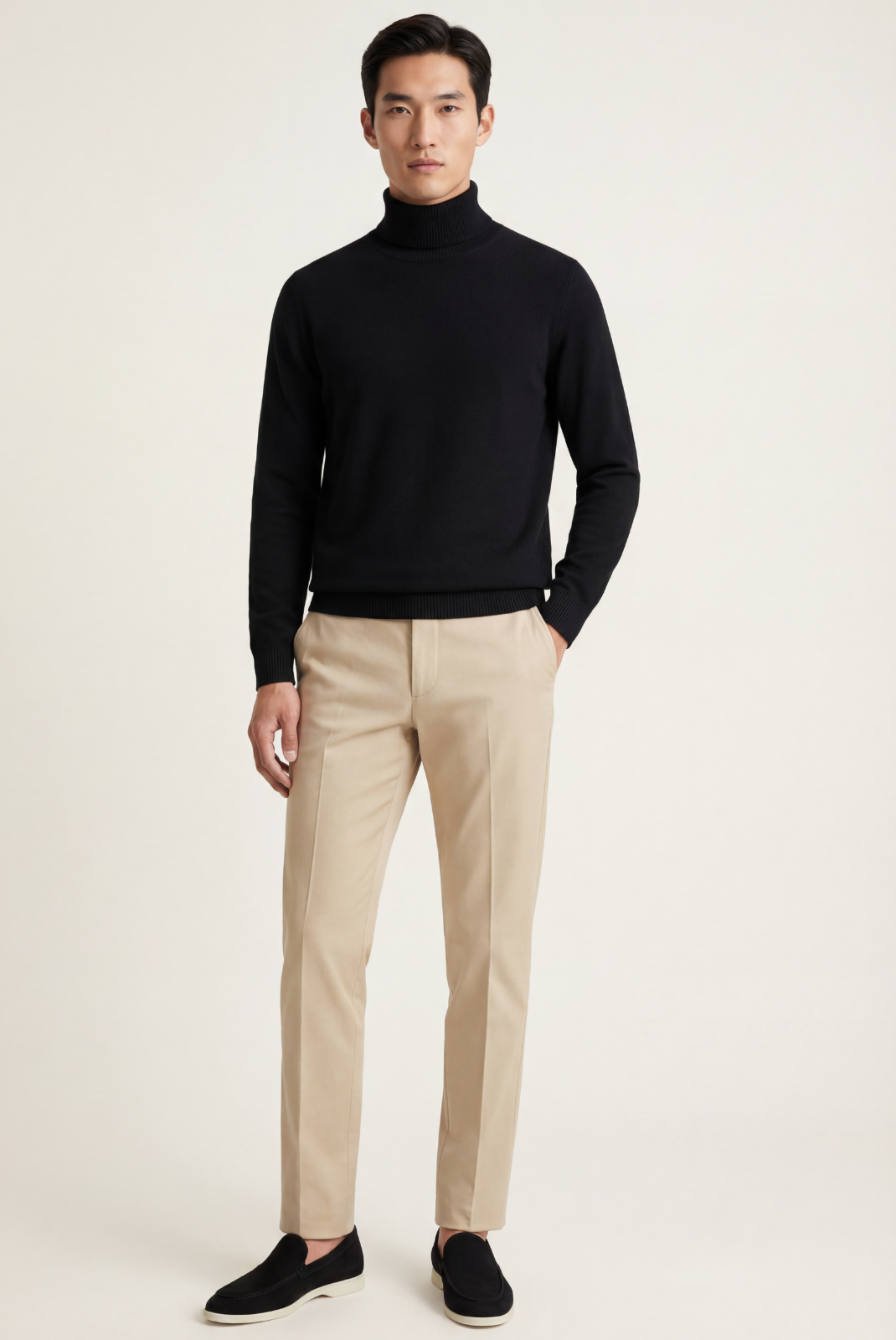 Black Cashmere Turtleneck