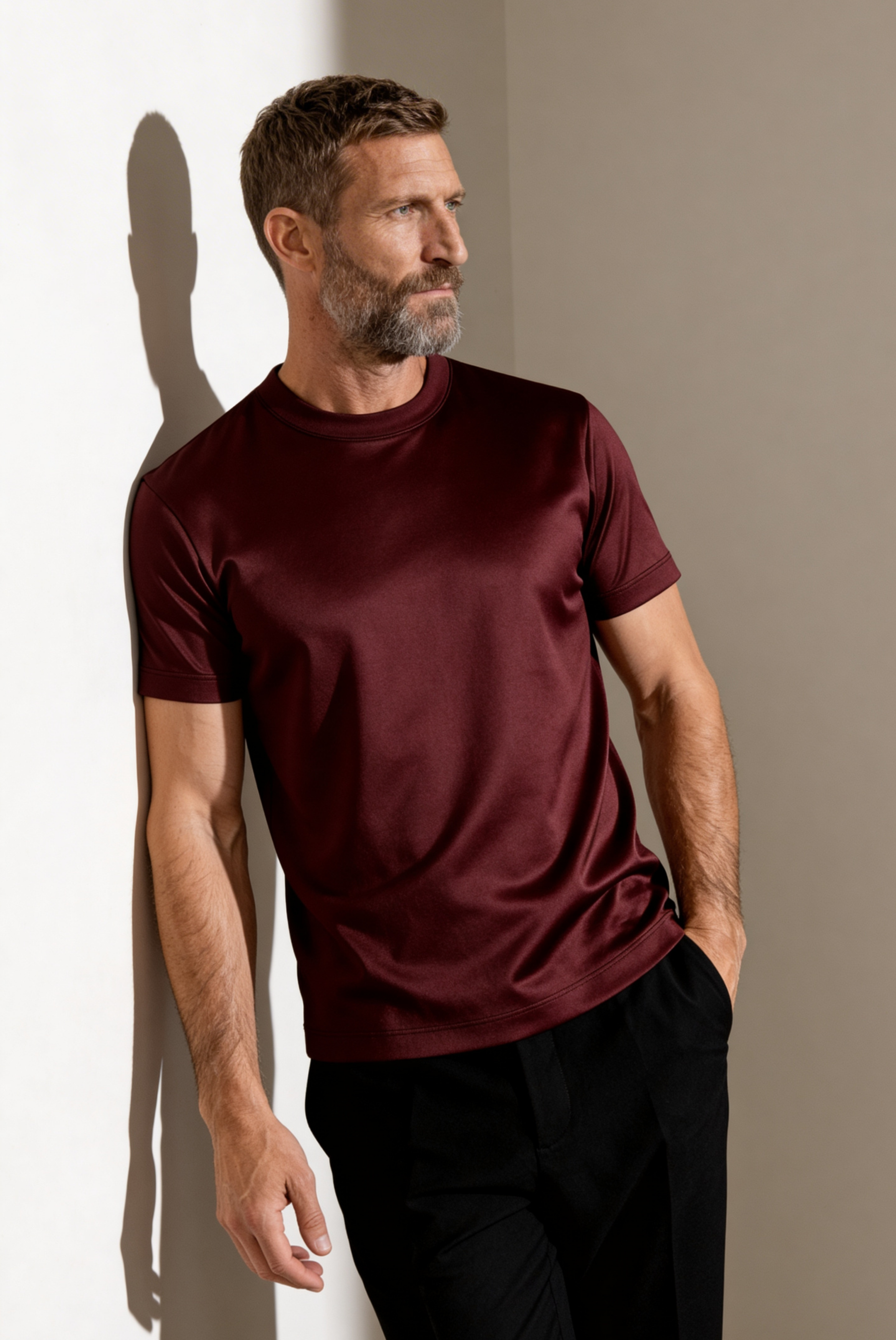 インペリアル T シャツ ボルドーレッド