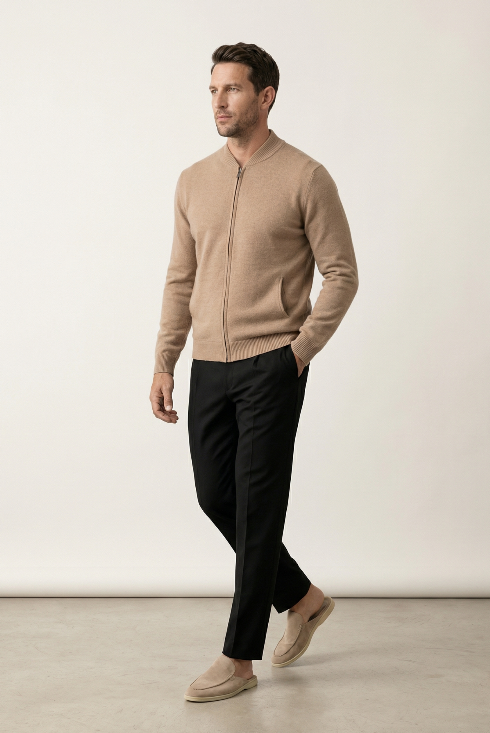 Camel Kaschmirpullover