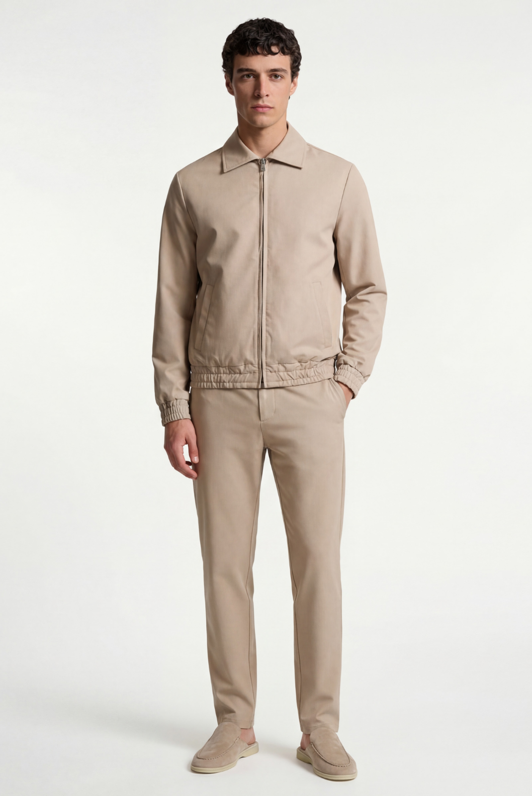 Light Beige Tech Suit