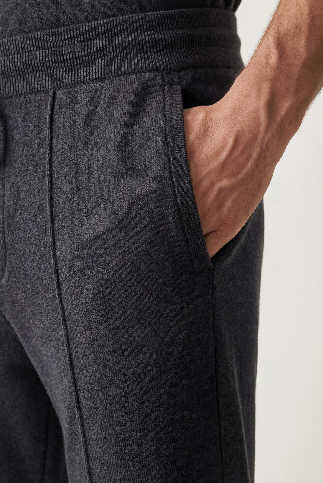 Dark Grey Donati Wool Lounge