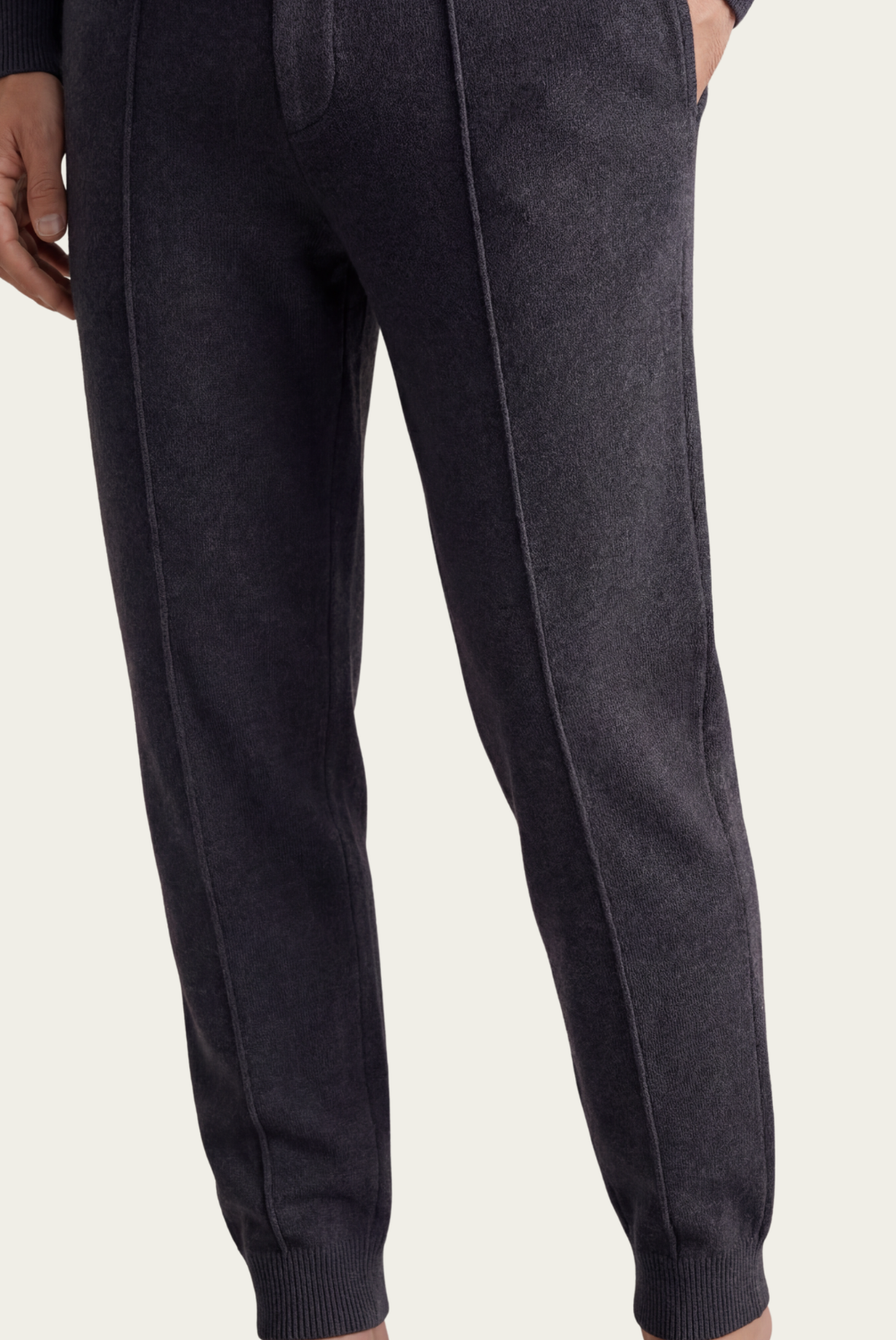 Dark Grey Donati Wool Lounge