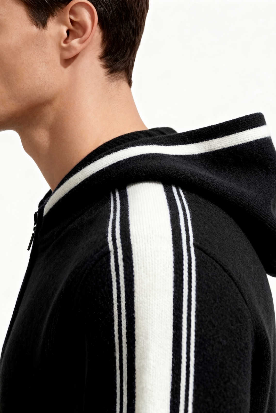 Black Merino Wool Tracksuit