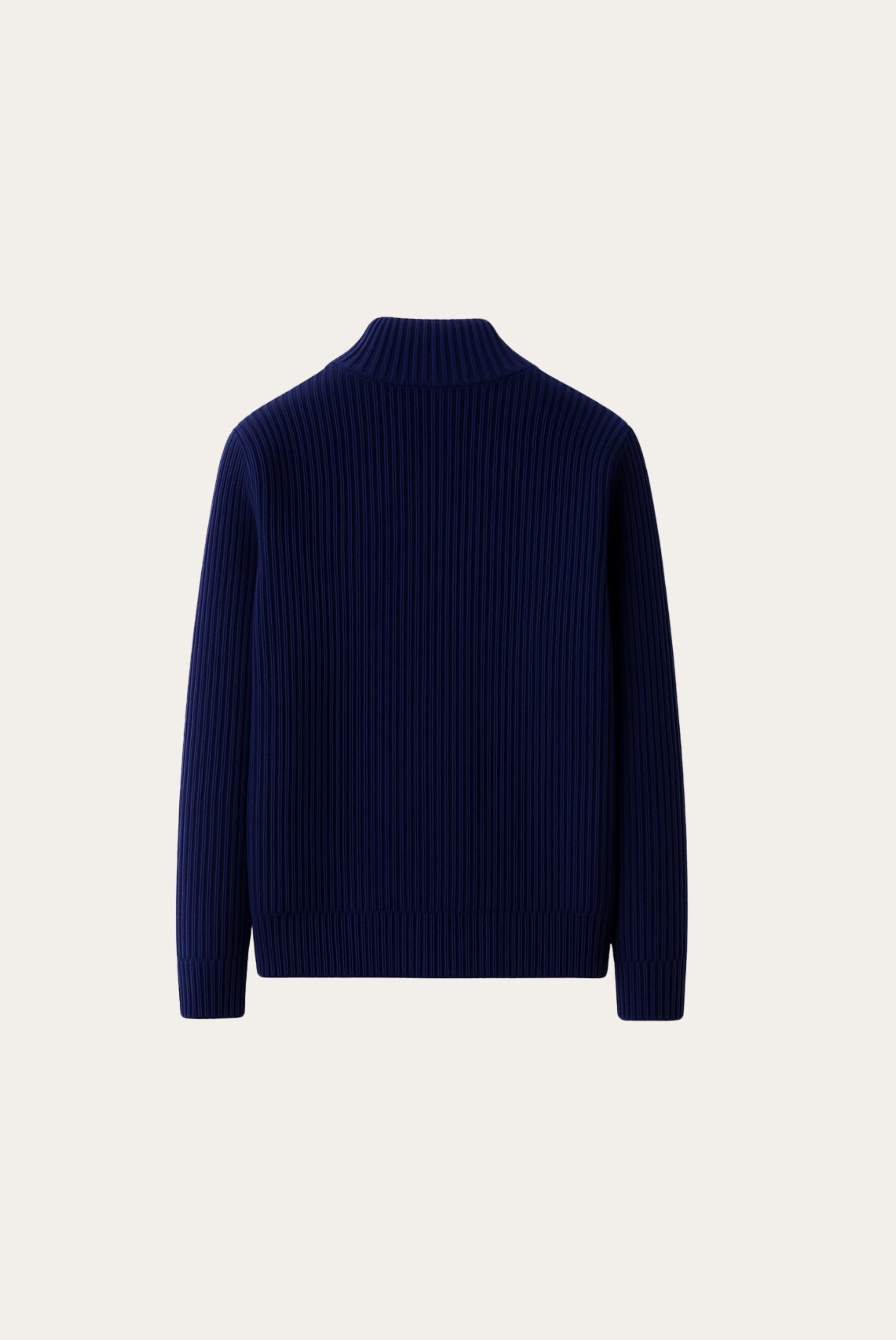 Marineblaue Donati-Strickjacke