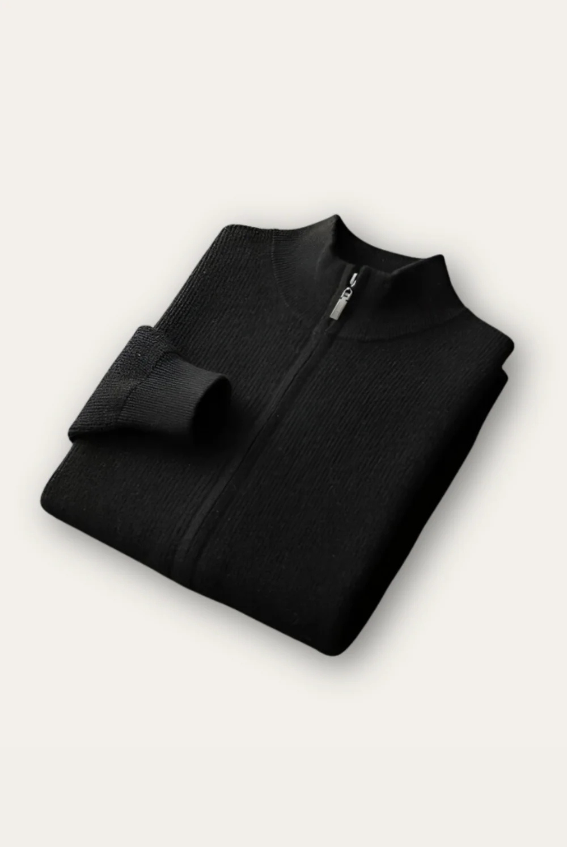 Black Wool Cardigan
