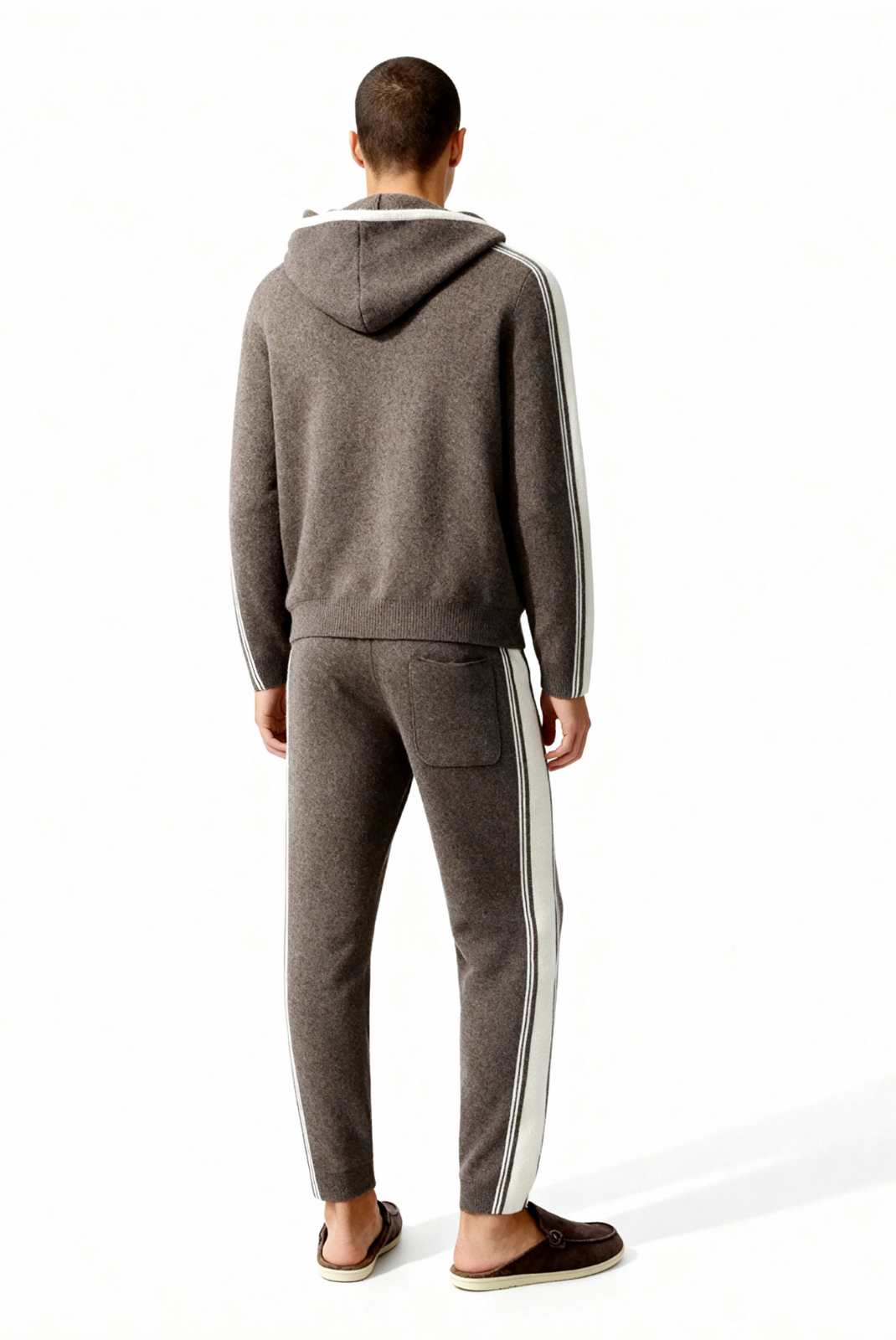 Dark Mocha Merino Wool Tracksuit