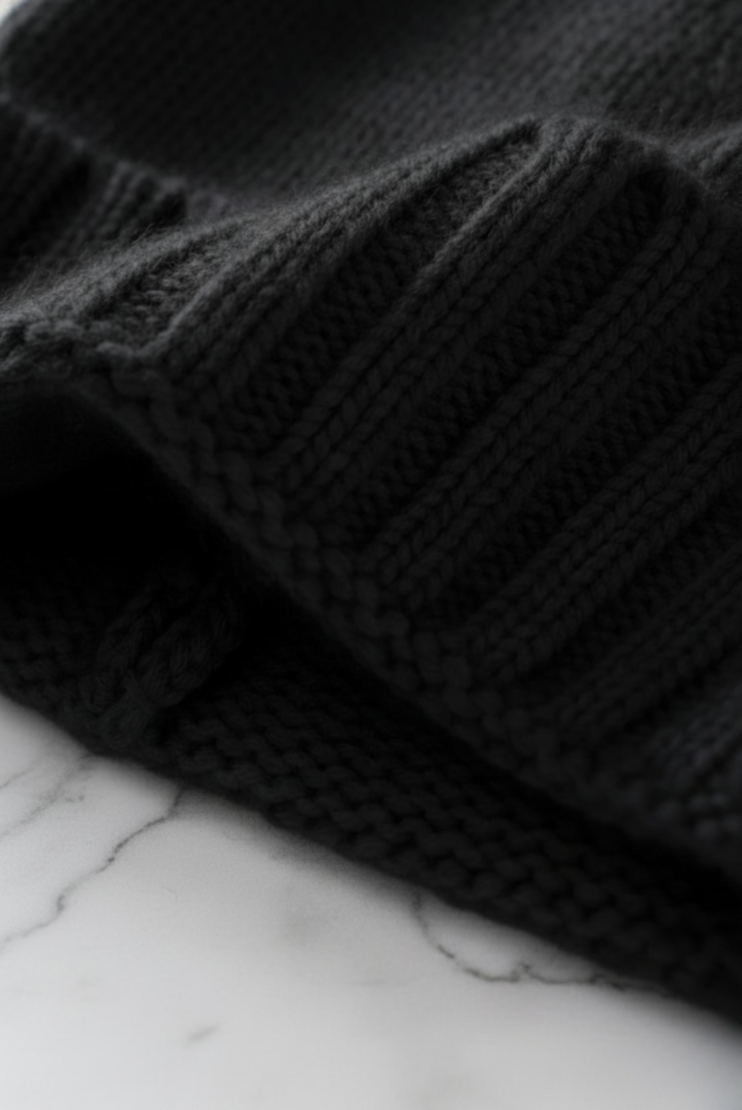 Black Premium Cashmere Beanie