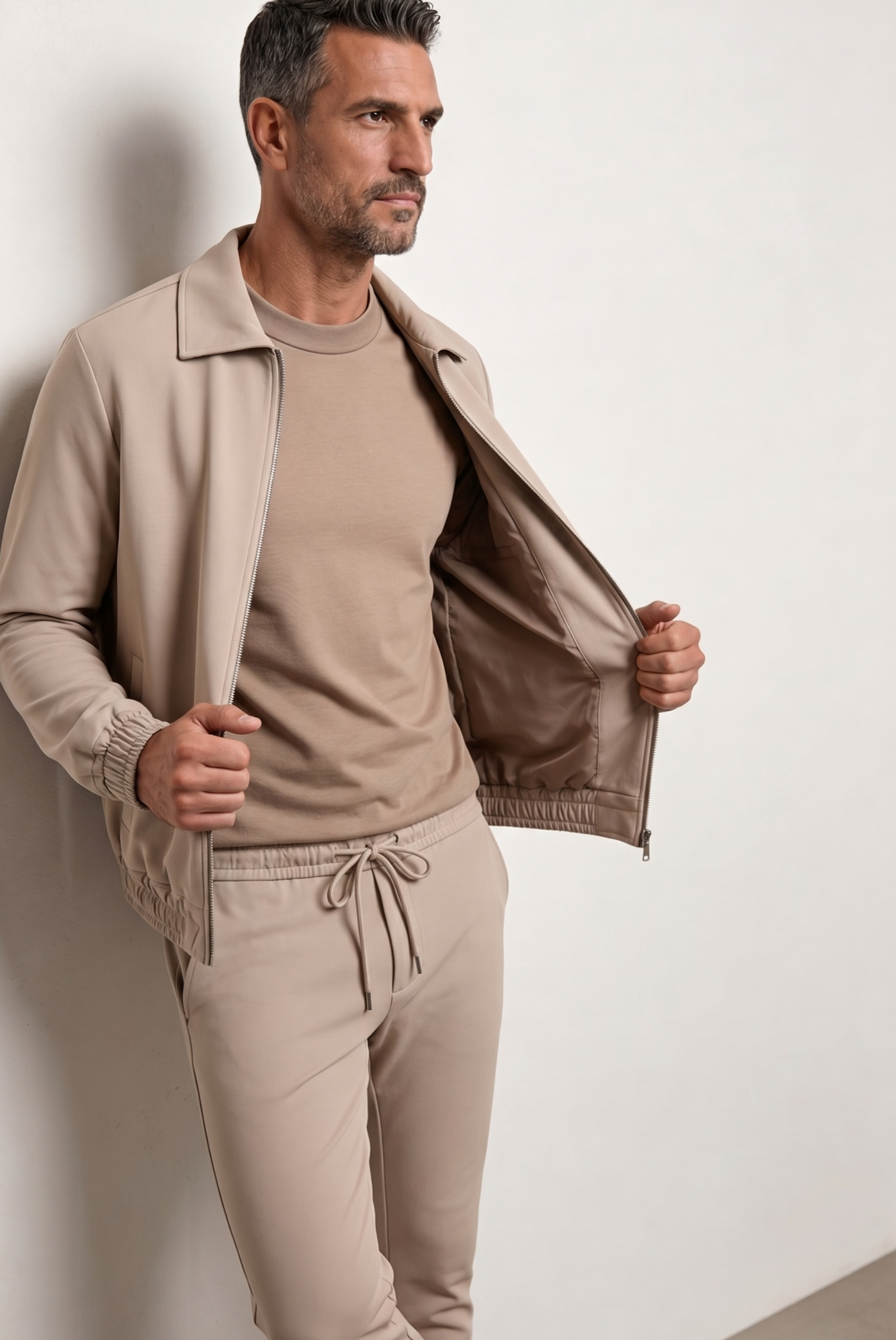 Light Beige Tech Suit