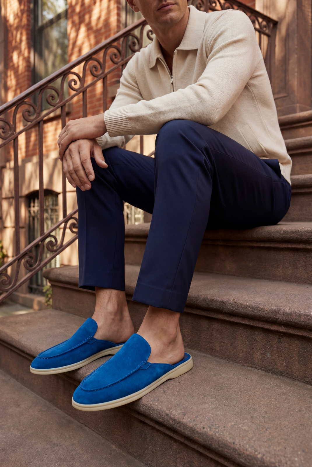 Marine Blue Donati Mule