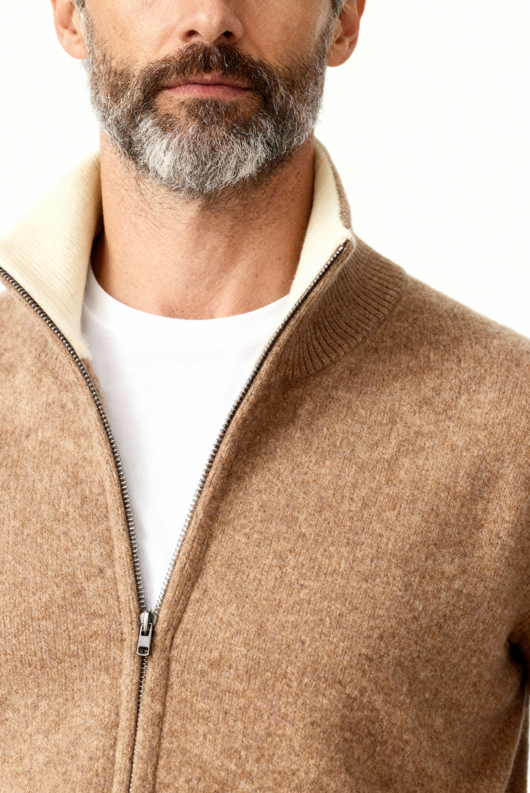 Cárdigan Reversible de Casimir Camel