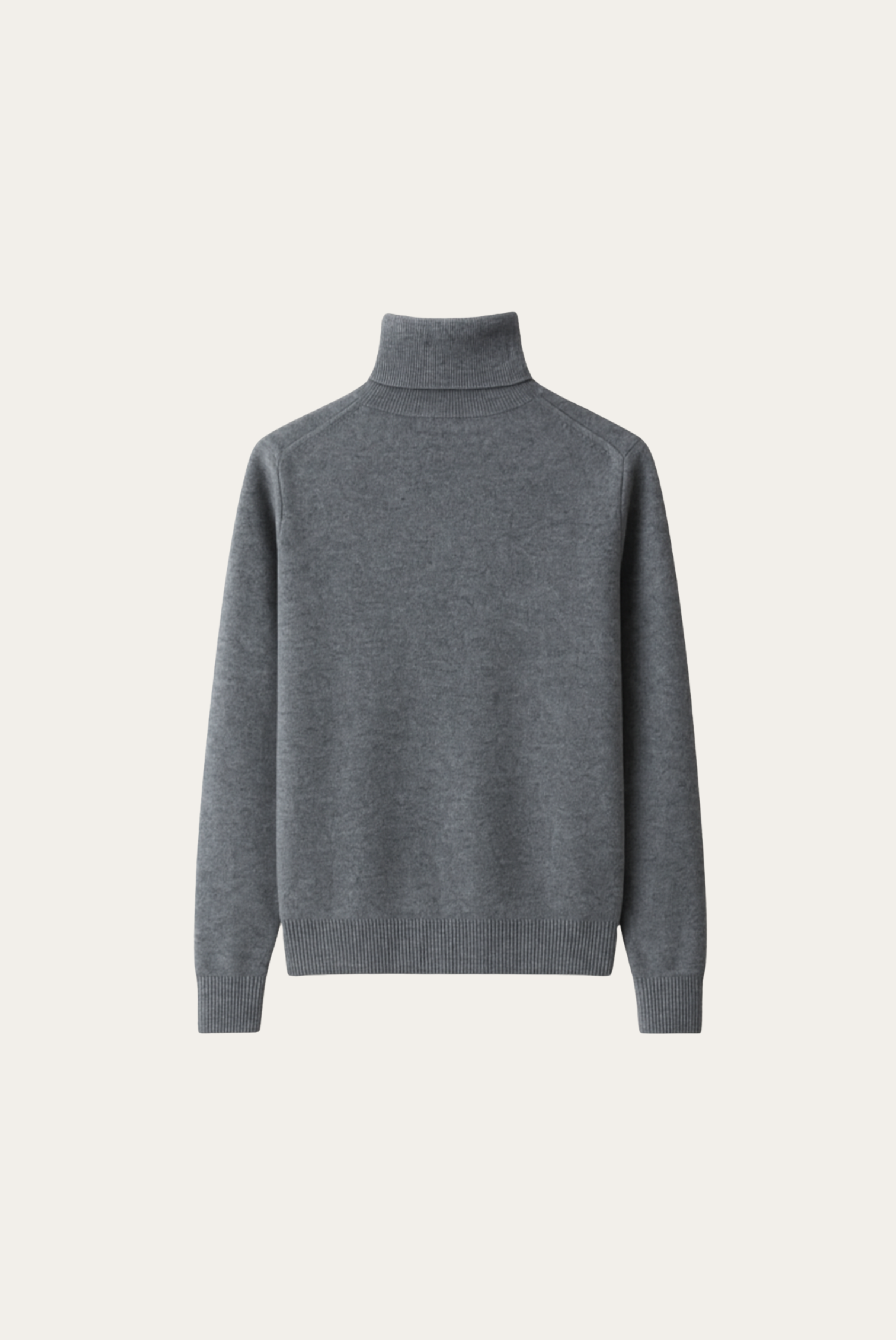 Grey Cashmere Turtleneck