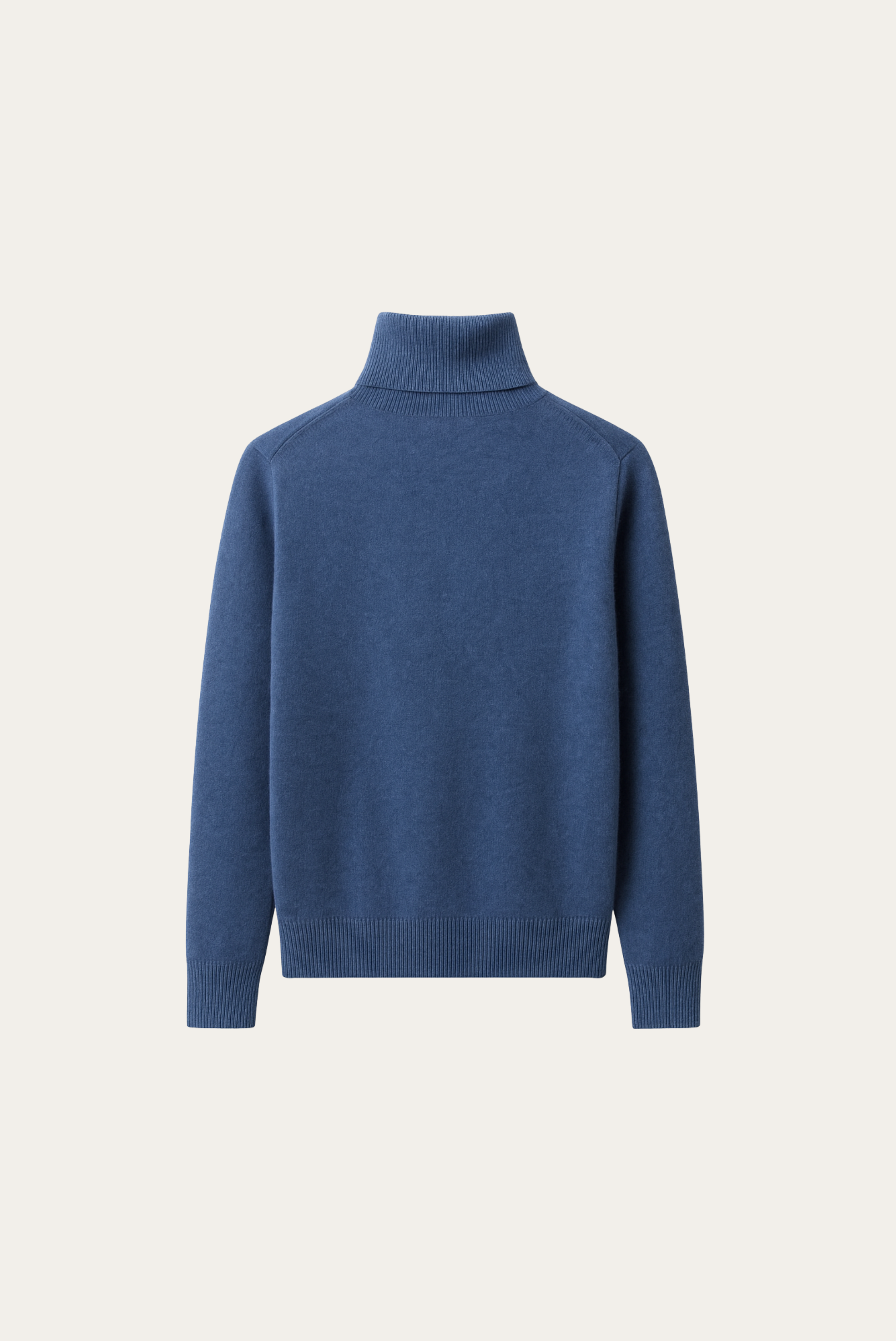 Blue Cashmere Turtleneck