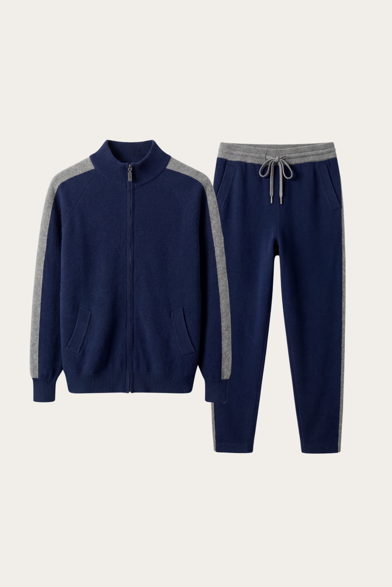Ensemble cachemire Donati bleu marine