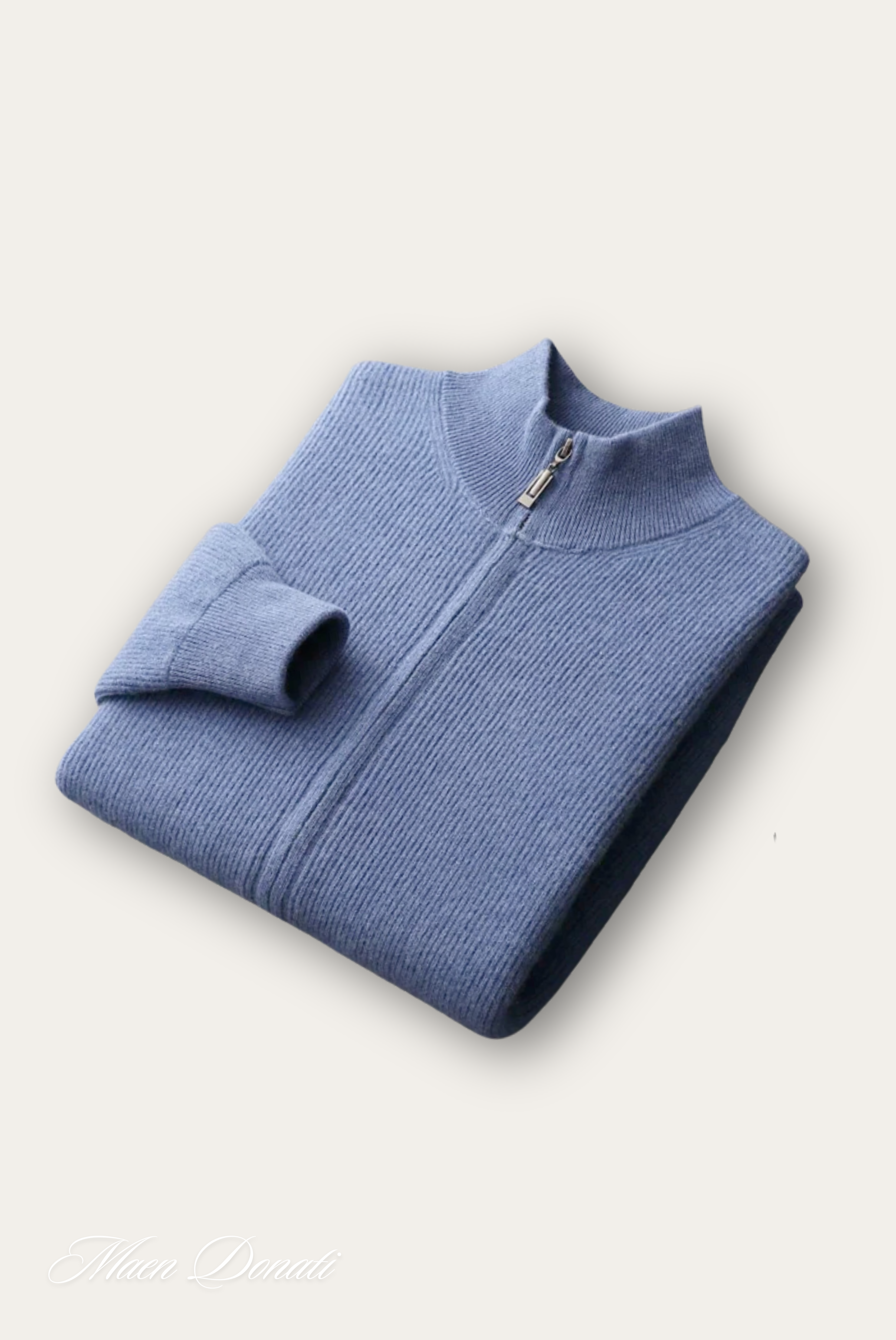 Blue Wool Cardigan