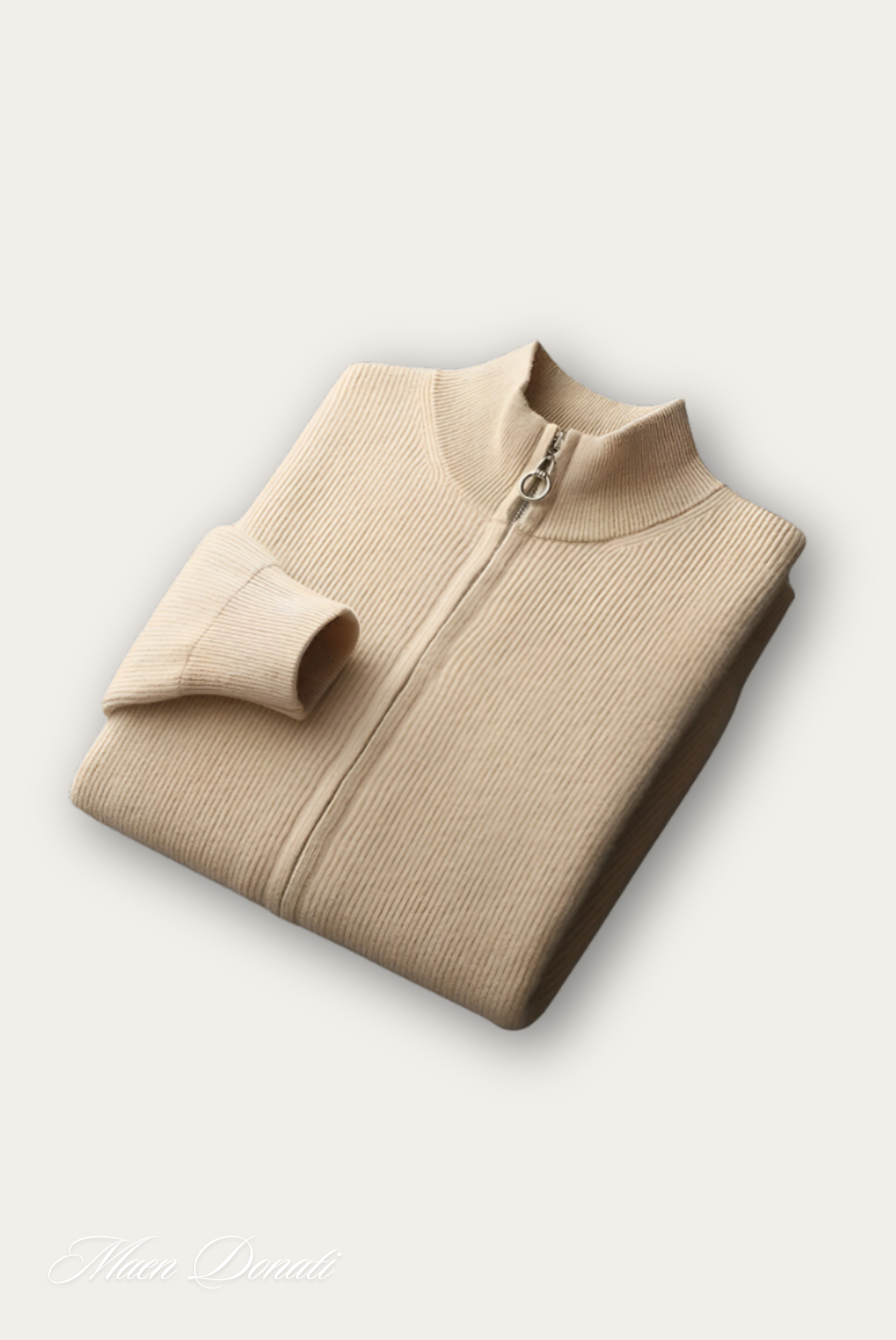 Beige Wool Cardigan