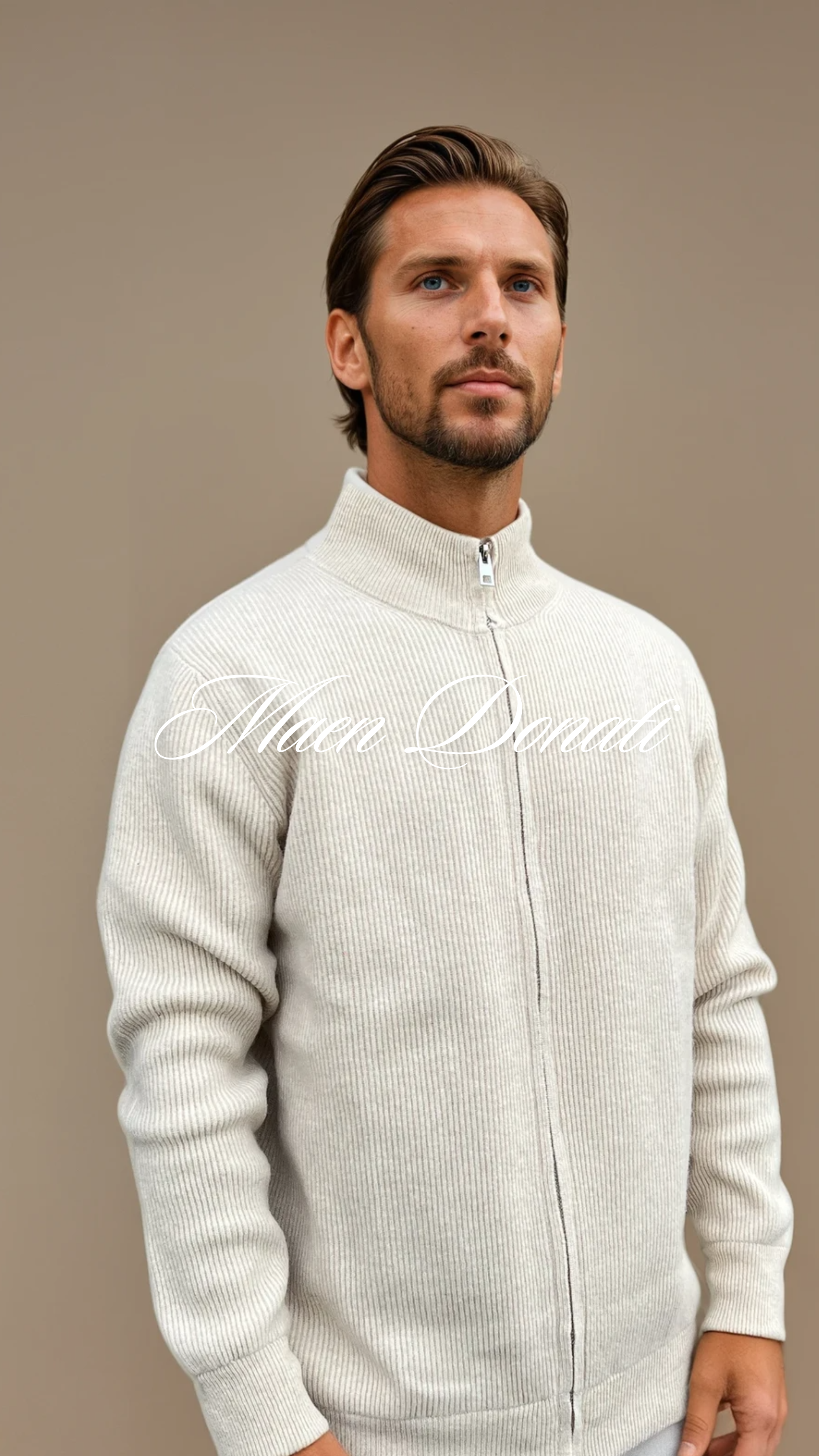 Brown Wool Cardigan