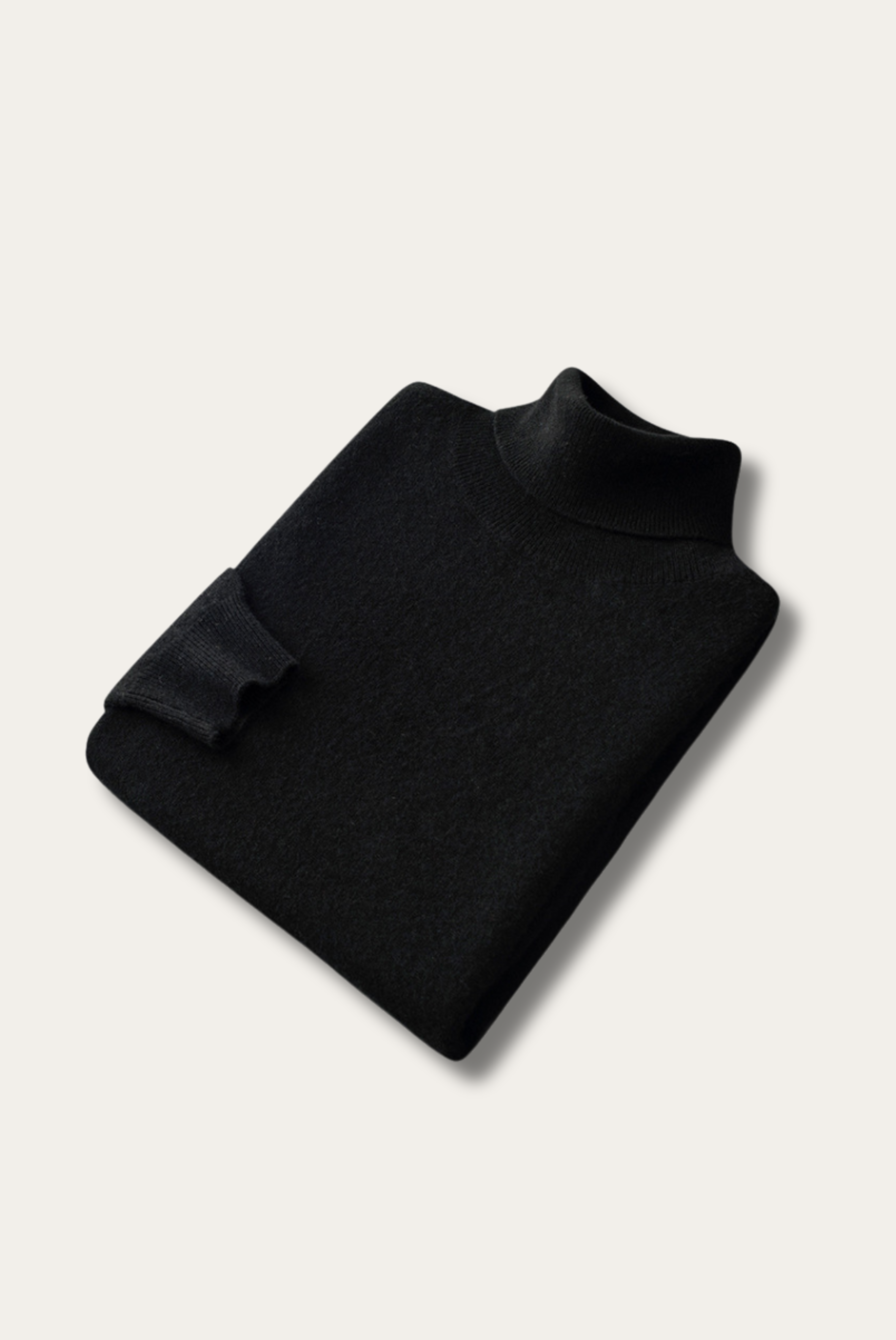 Black Cashmere Turtleneck