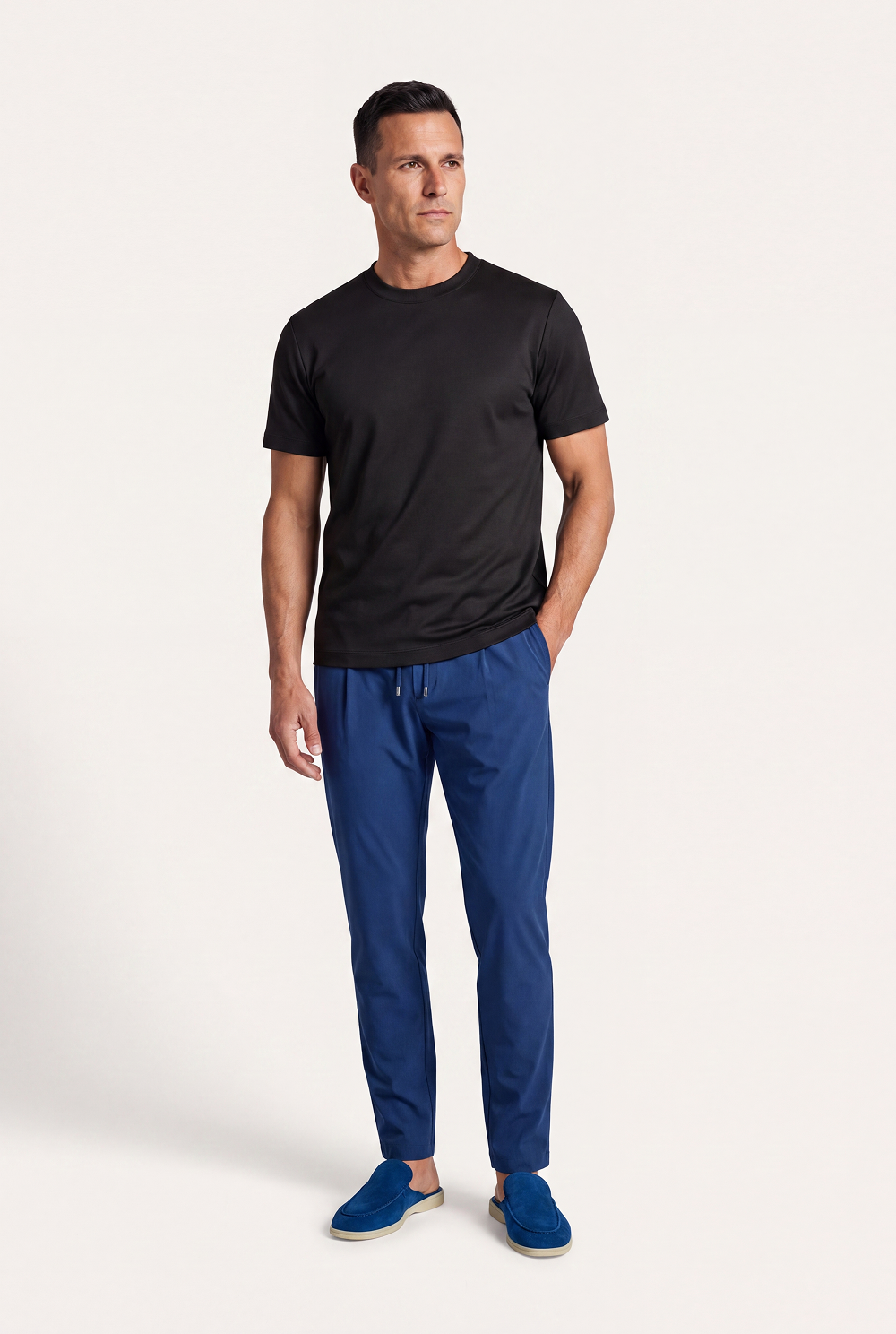 Pantalon stretch Beige
