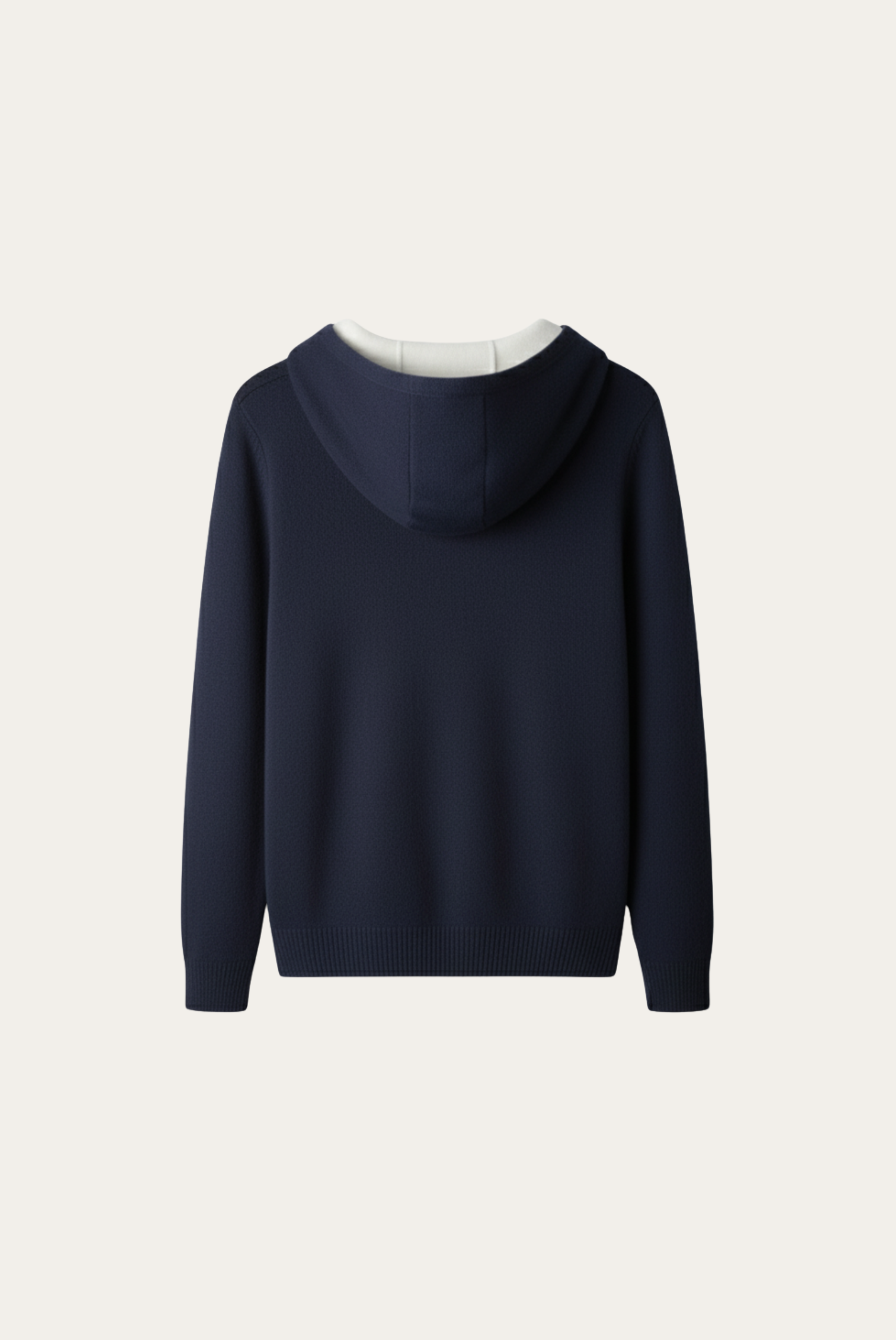 Navy Blue Cashmere Drape Cardigan
