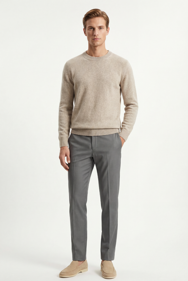 Creme Cashmere Crewneck