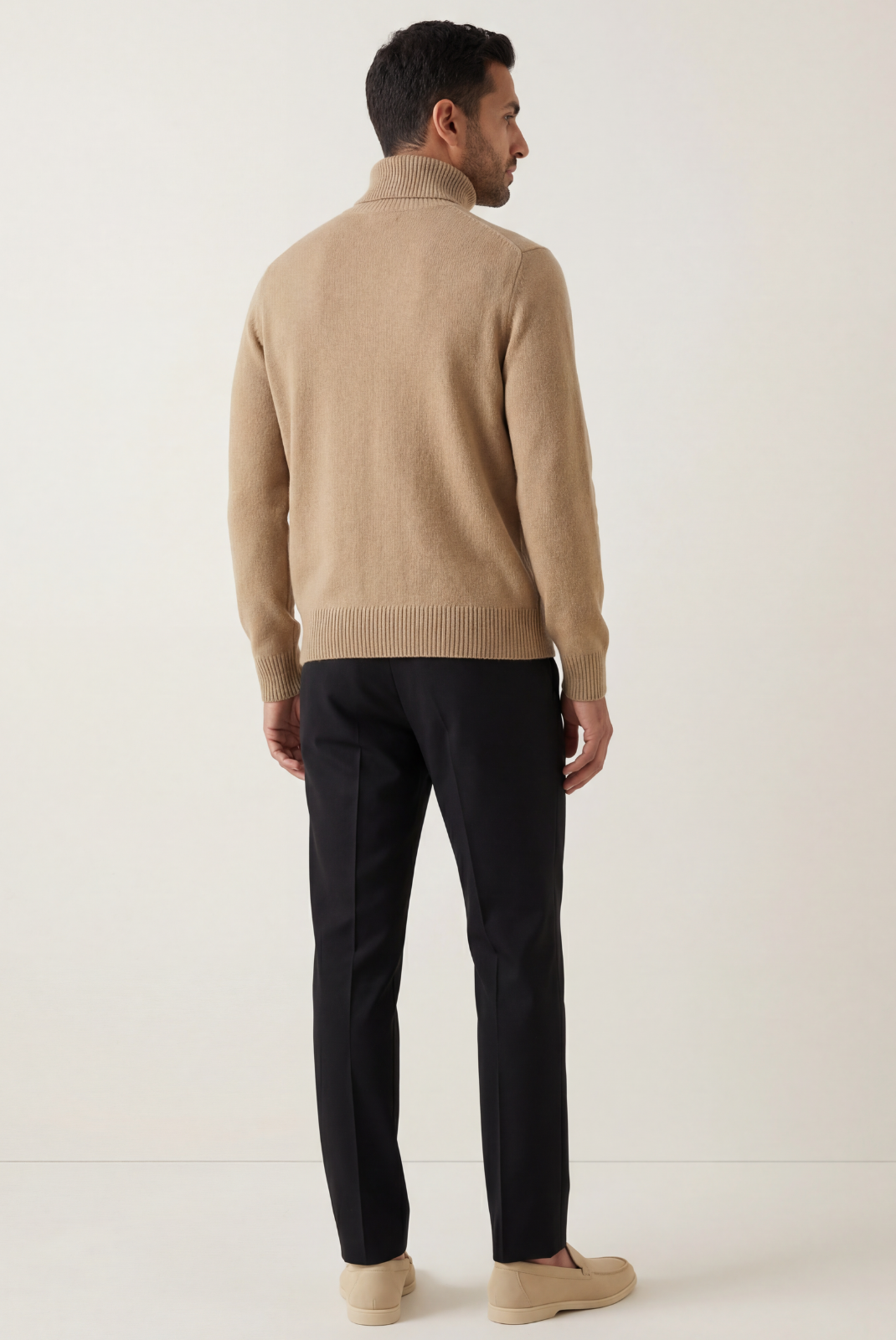 Camel Cashmere Turtleneck