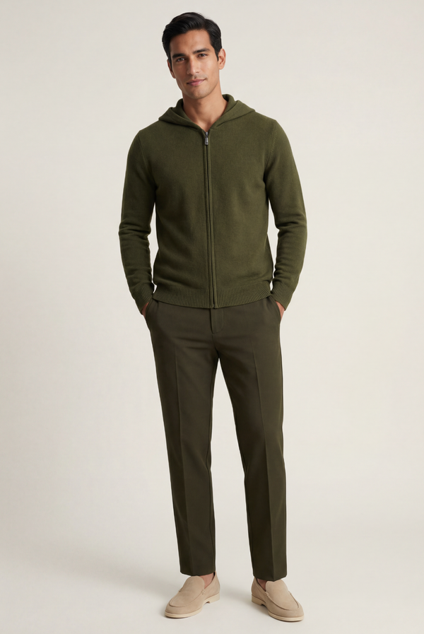Olive Premium Cashmere Vest