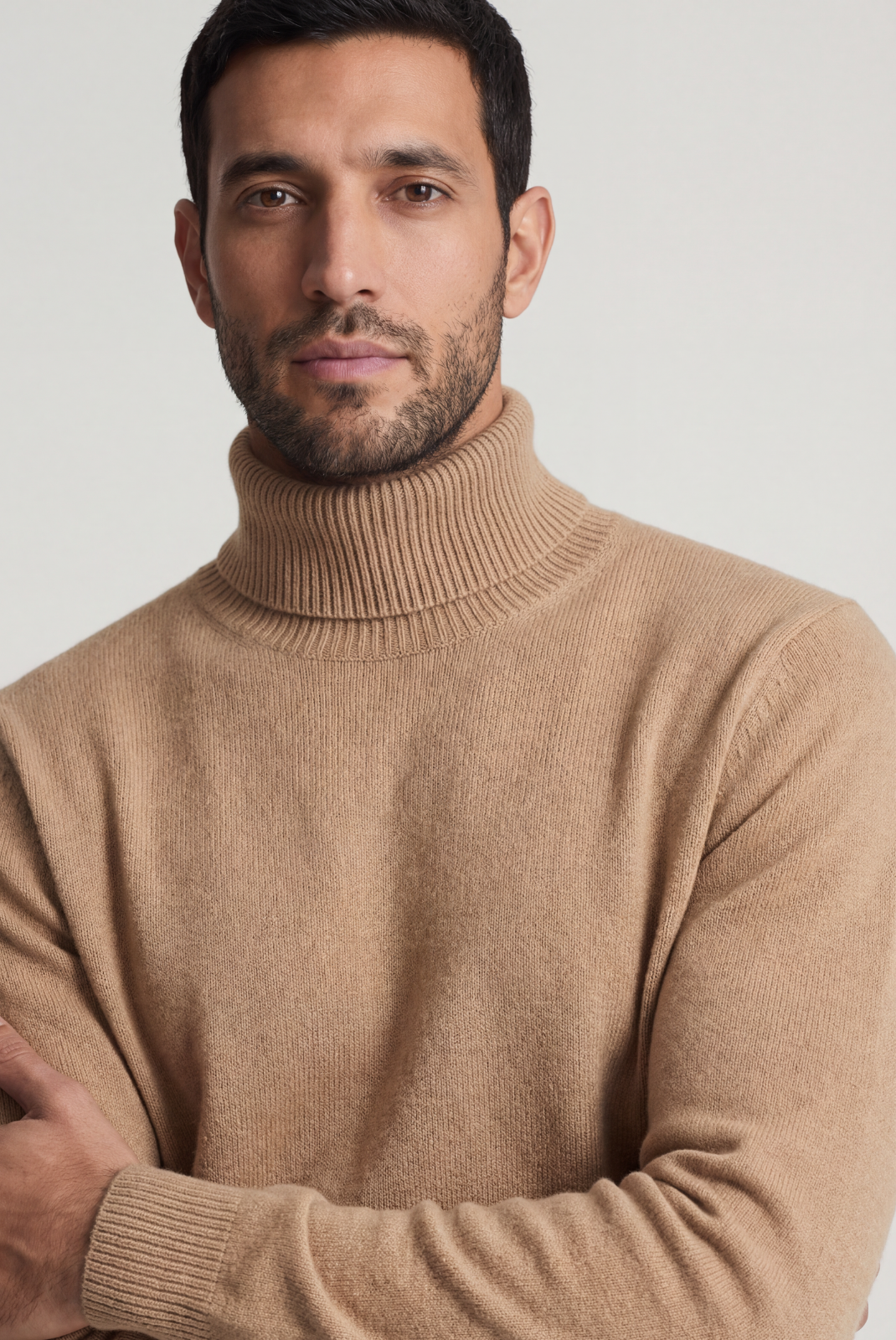 Camel Cashmere Turtleneck