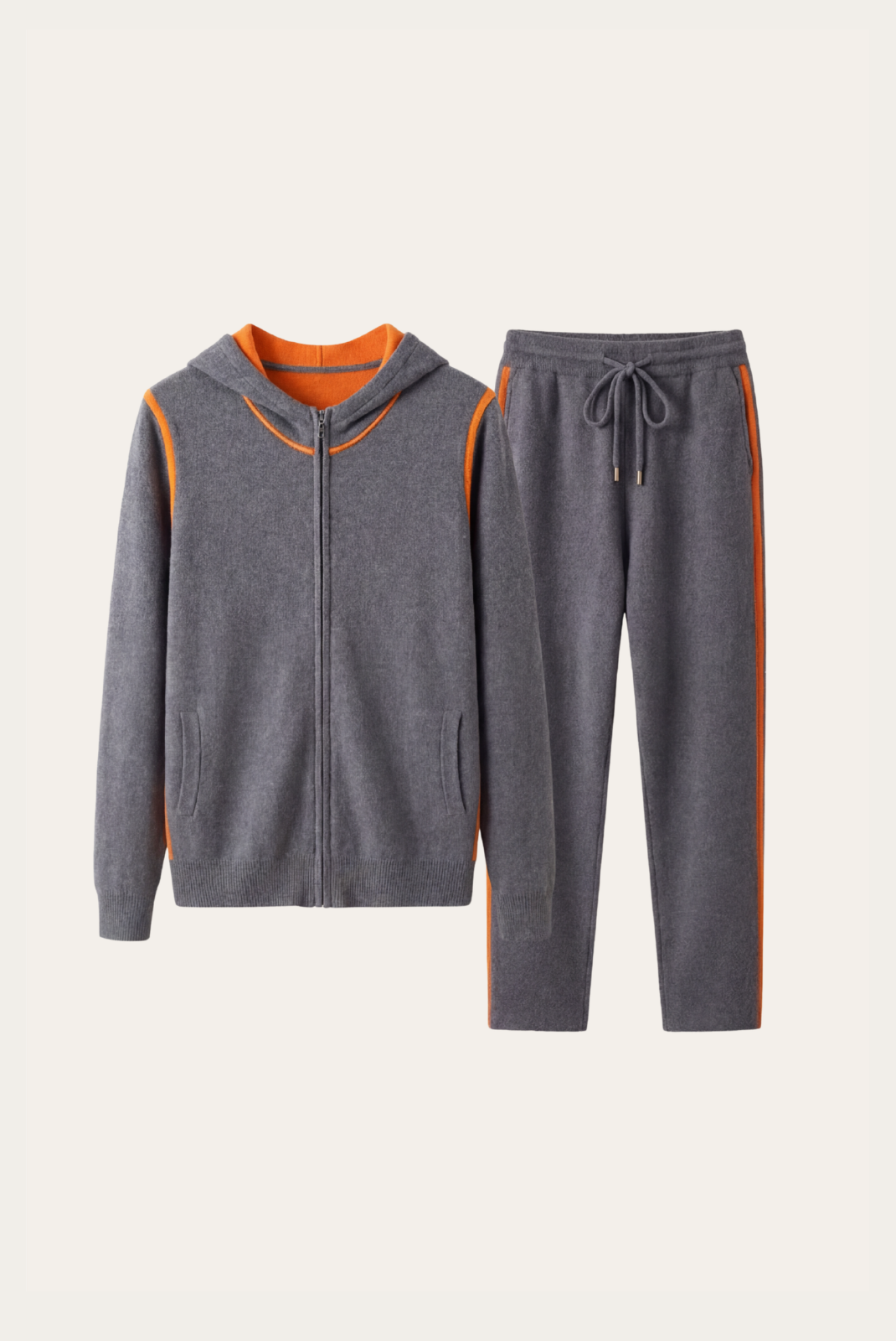 Deep Grey Dune Cashmere Set