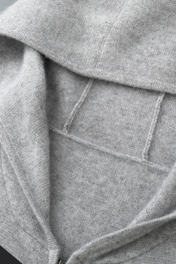 Grey Donati Wool Zip Up