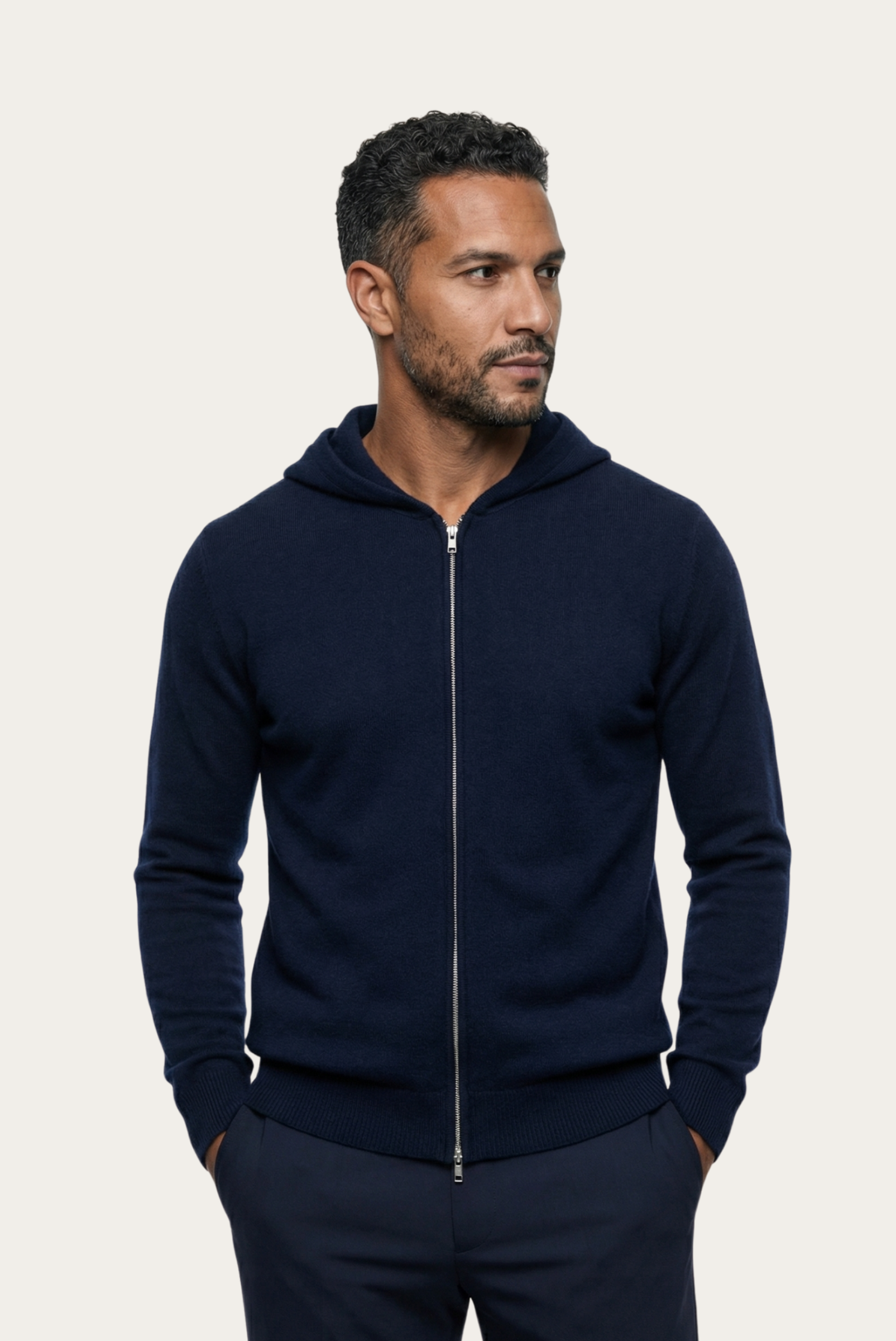 Colete de Cashmere Premium Azul Marinho