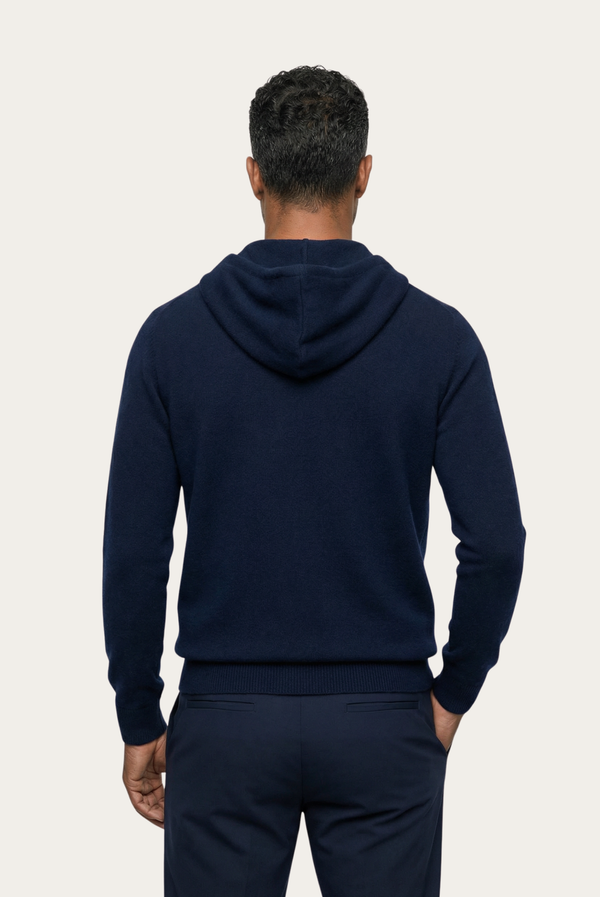 Sudadera con Cierre de Casimir Premium Azul Marino