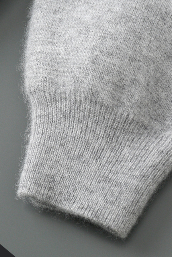 Grey Donati Wool Zip Up