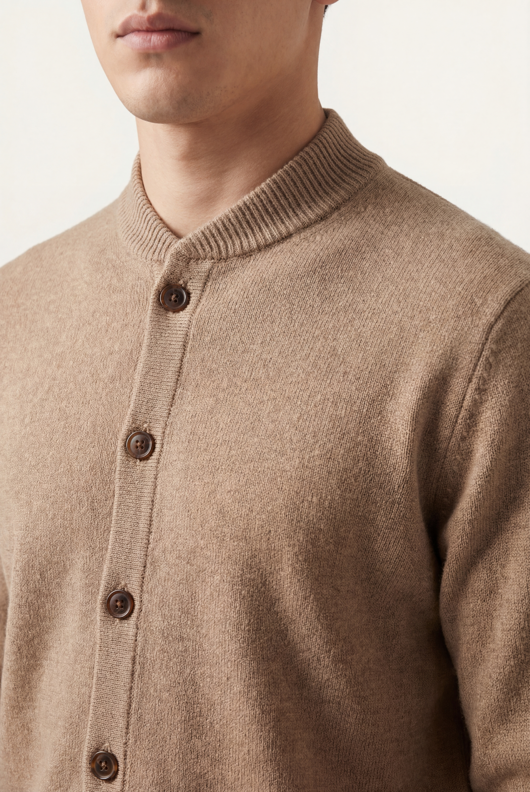 Camel Cashmere Cardigan