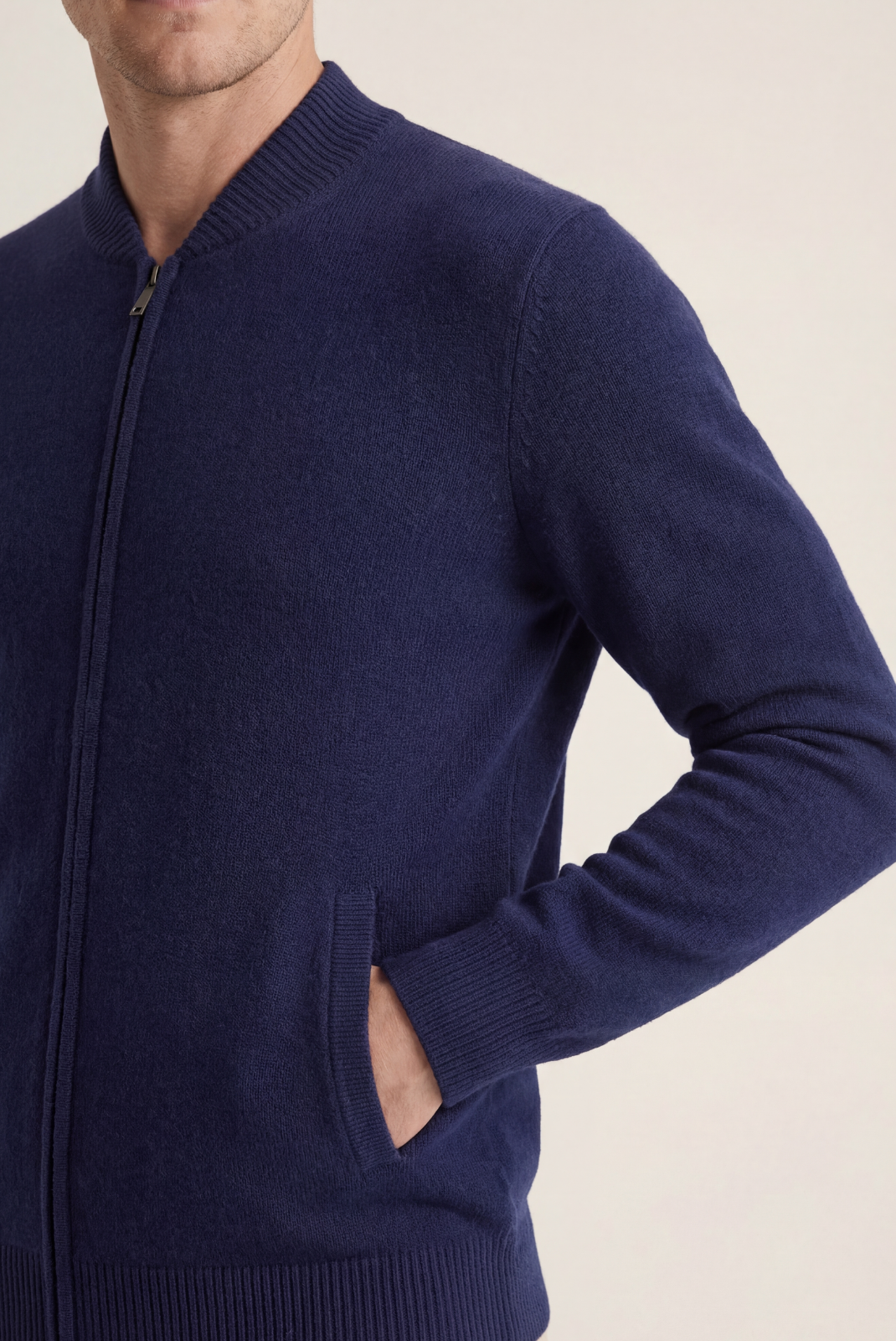 Navy Blue Cashmere Jumper