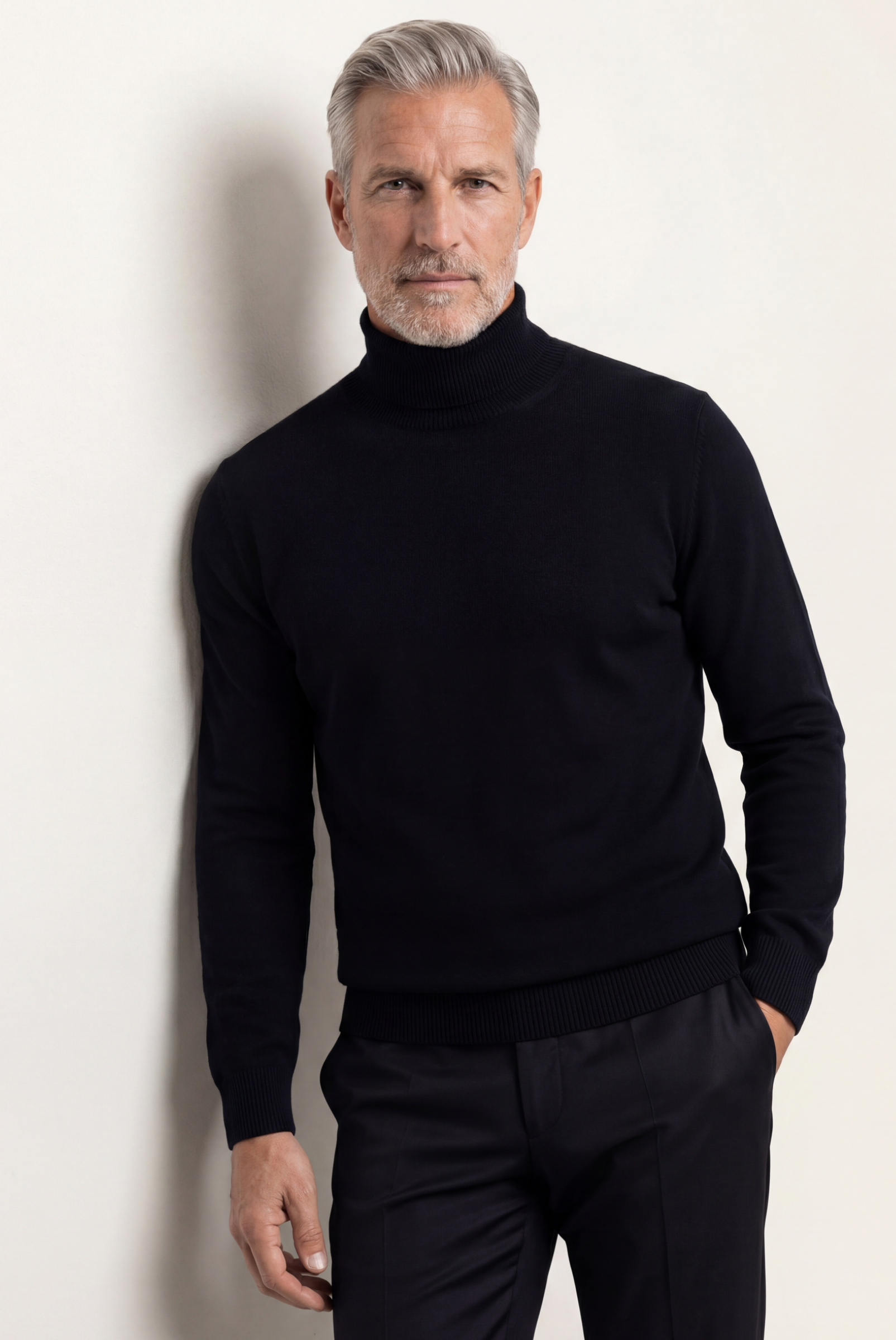 Black Cashmere Turtleneck