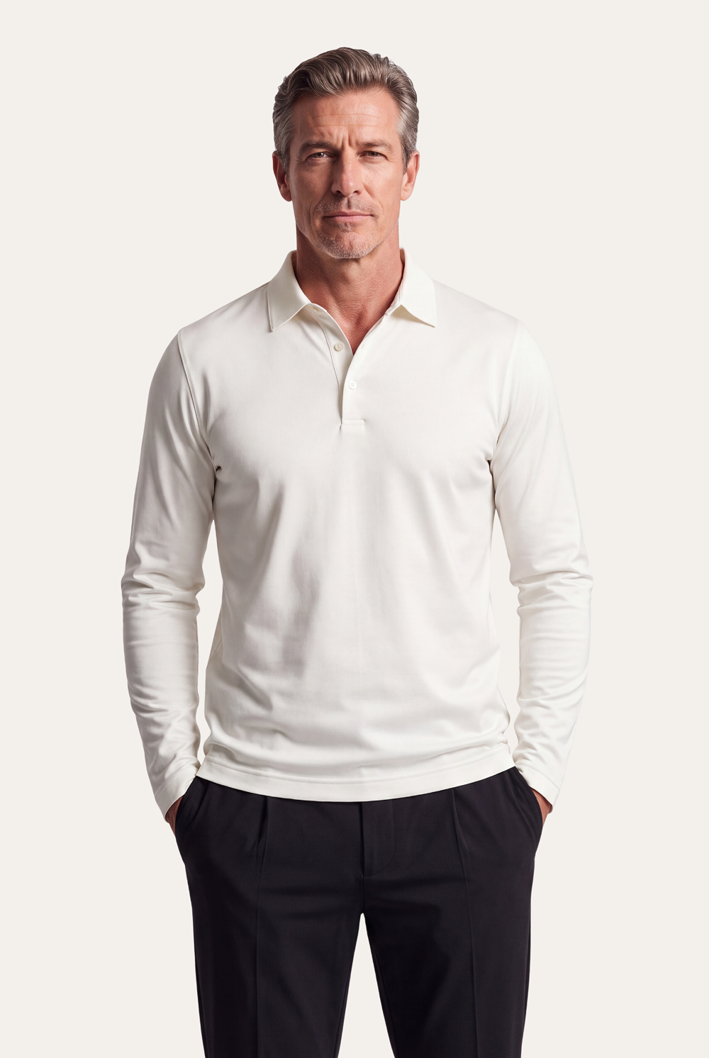 Schwarzes Imperial-Polohemd