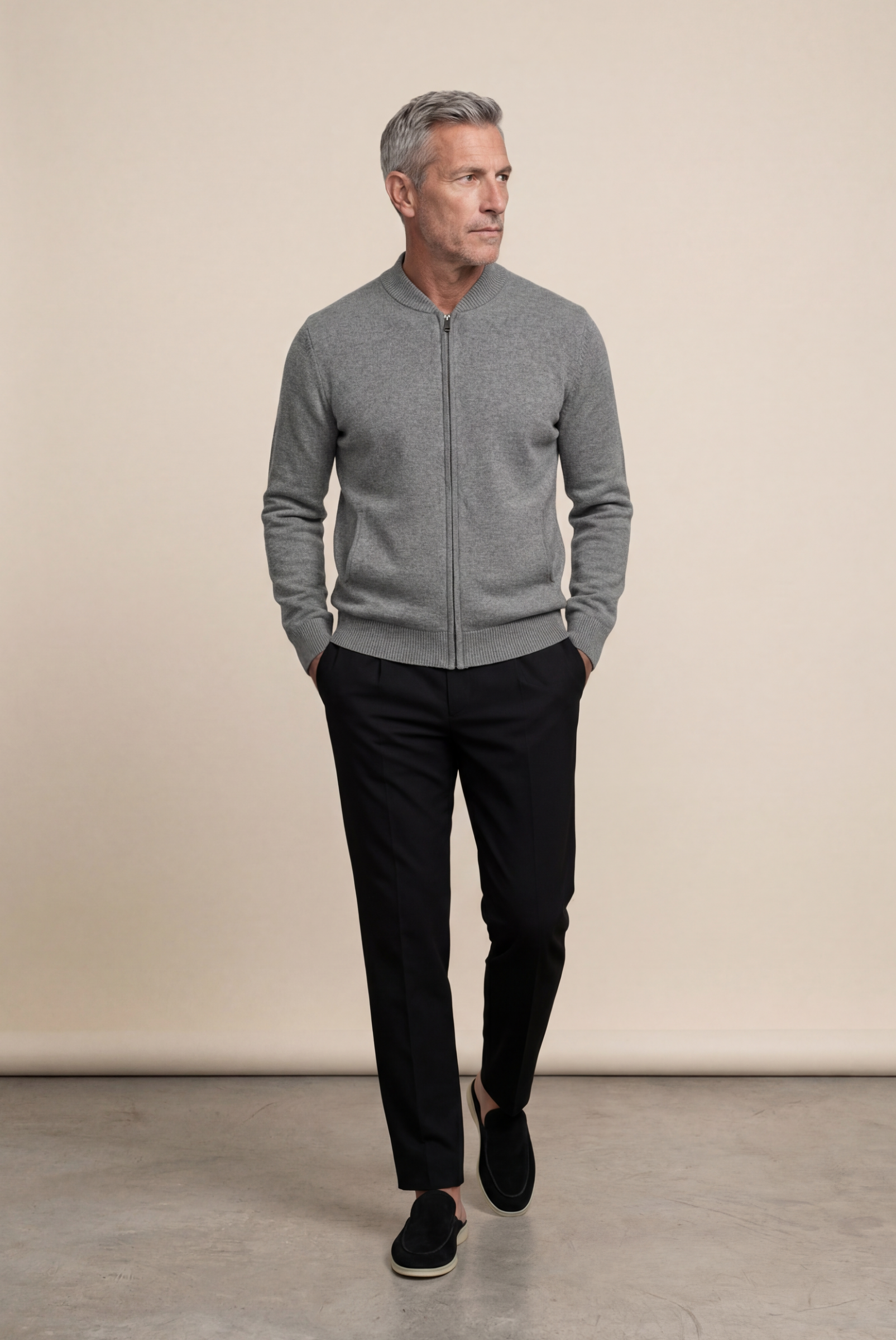 Pull en cachemire Gris