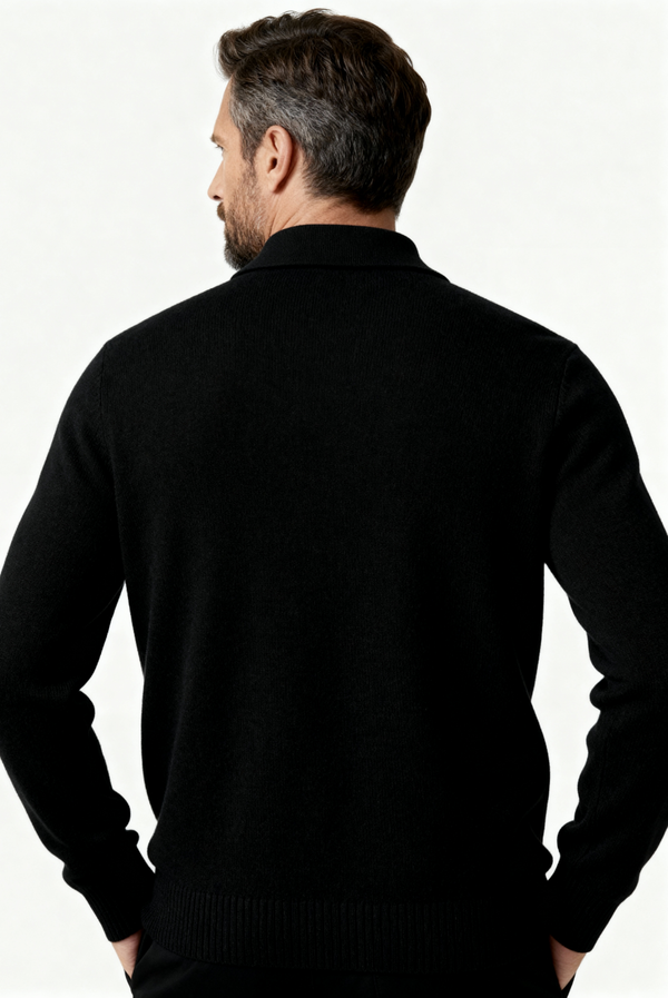 Black Polo Cardigan
