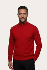 Cardigan de Cashmere Reversível Vermelho