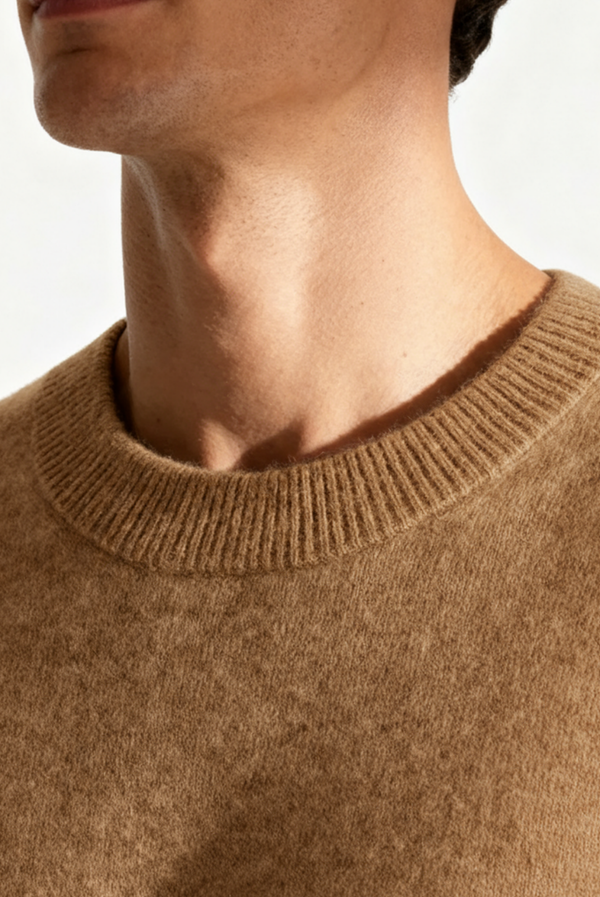 Camel Cashmere Crewneck