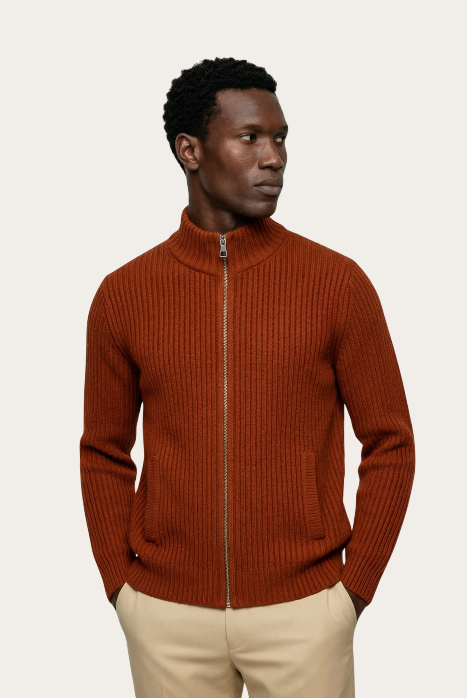 Rote Donati Strickjacke