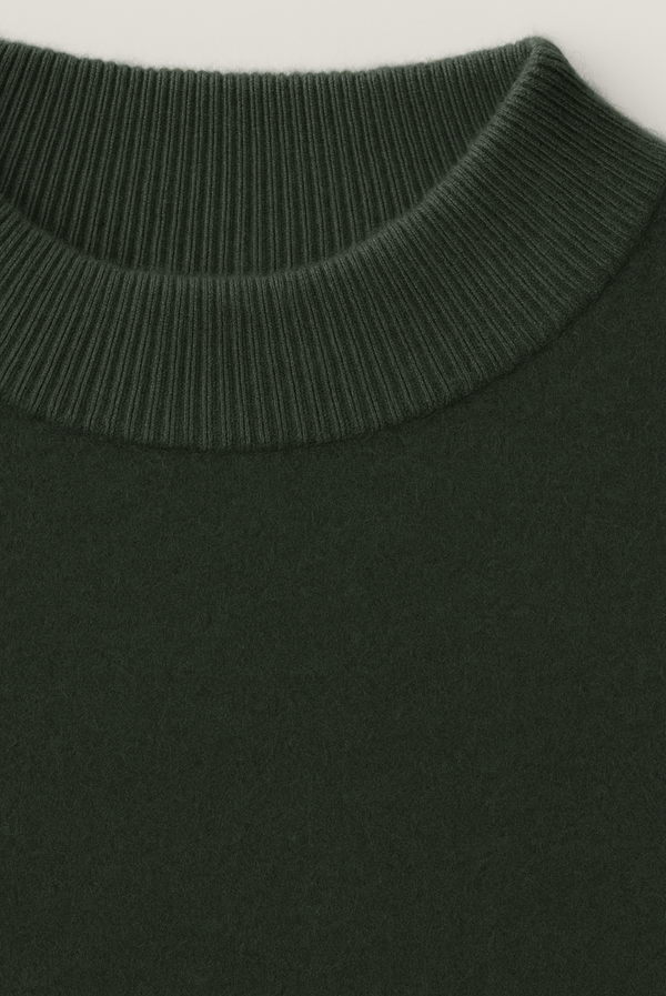 Army Green Cashmere Crewneck